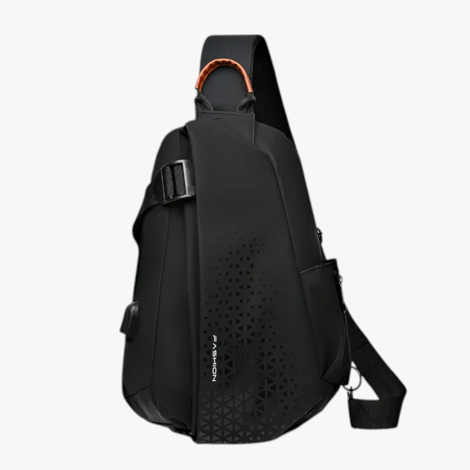 Vandtæt skuldertaske Dominick med USB: stil og opladning altid med dig - L Sort - Vandtæt skuldertaske Dominick med USB: stil og opladning altid med dig - €25 - {{ product_tags }