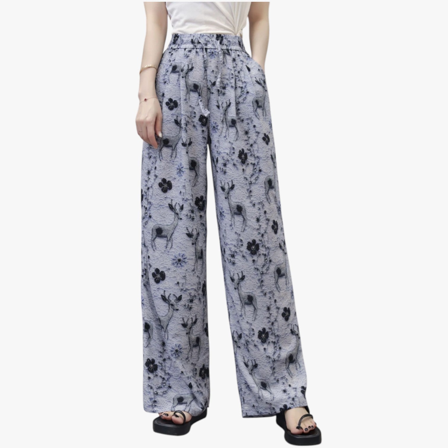 Cheryl | Sommerbukser i chiffon med lommer – Letvægts og afslappet - - Cheryl | Sommerbukser i chiffon med lommer – Letvægts og afslappet - €25 - {{ product_tags }
