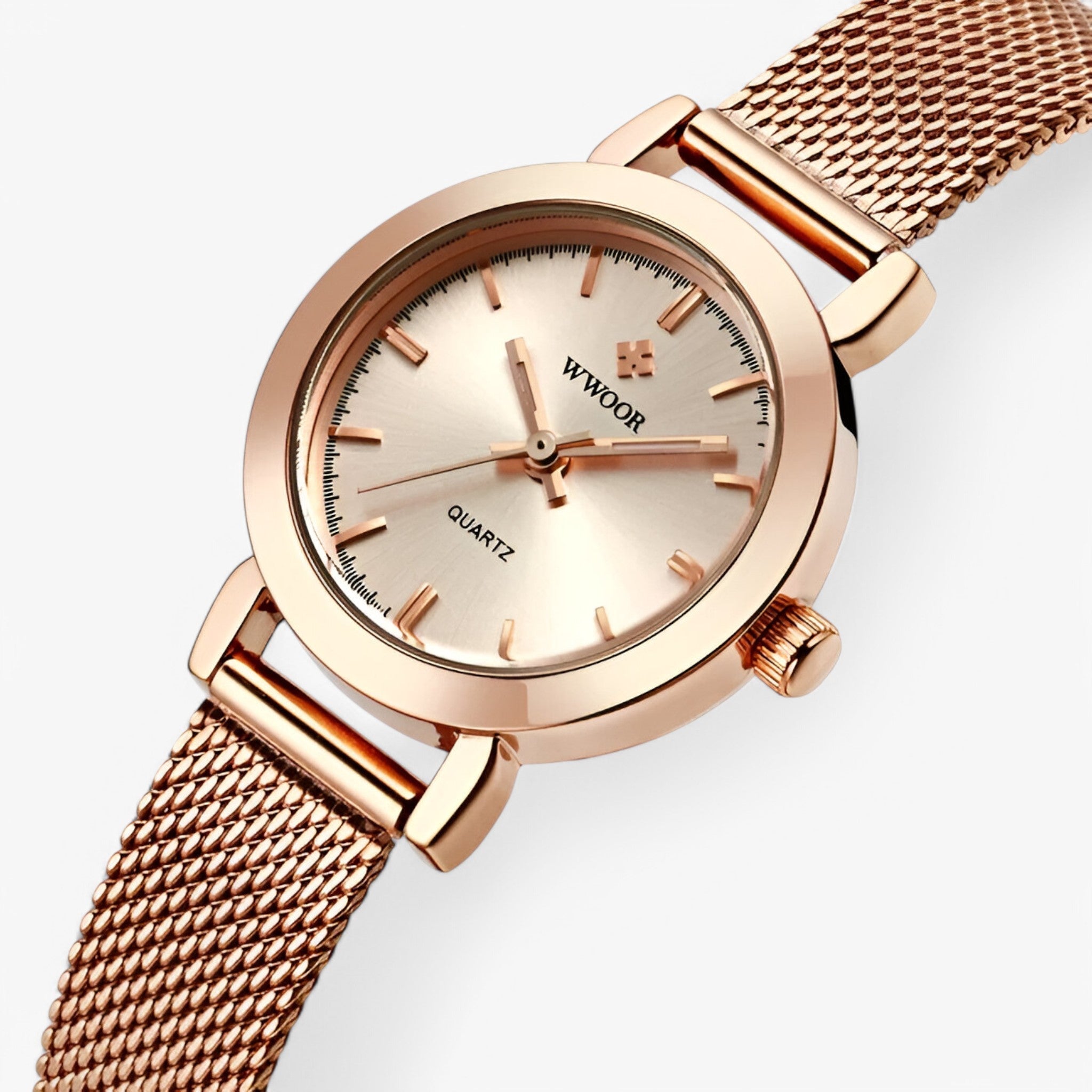 Livia | Minimalistisch roségouden horloge - Rose guld - Livia | Minimalistisch roségouden horloge- €25 - {{ product_tags }