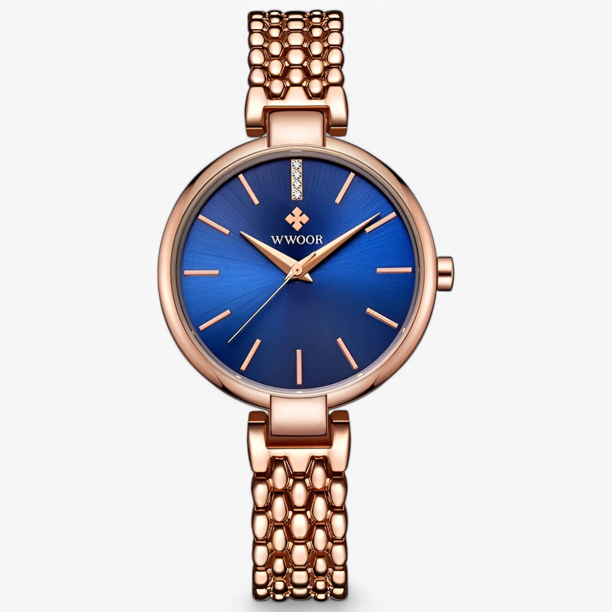 Ava | Nyt luksuriøst dameur med kvartsrem - Blå Rose - watches - {{ product_tags }