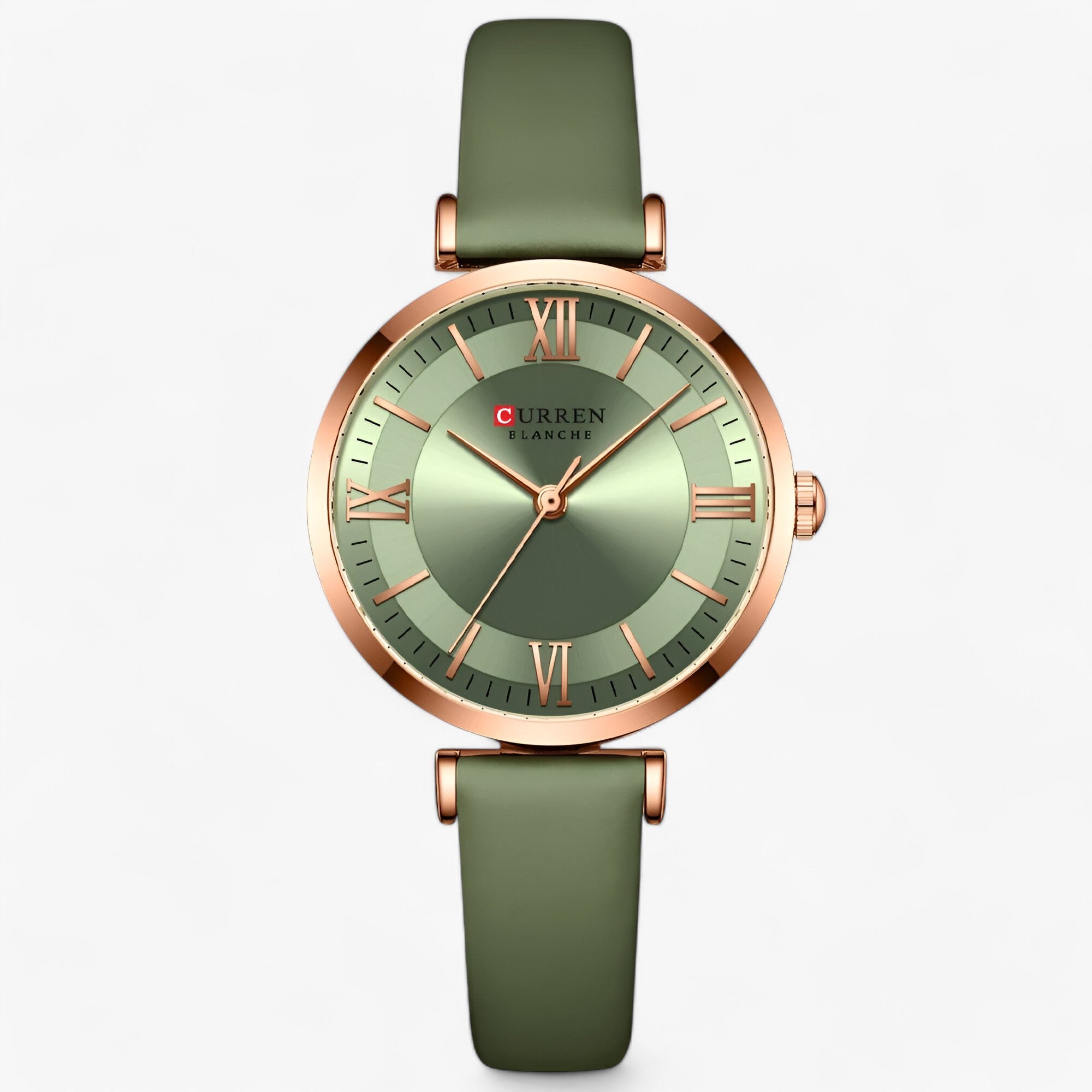 Luksus dameur - elegant og enkelt kvartsdesign - lysegrøn - watches - {{ product_tags }