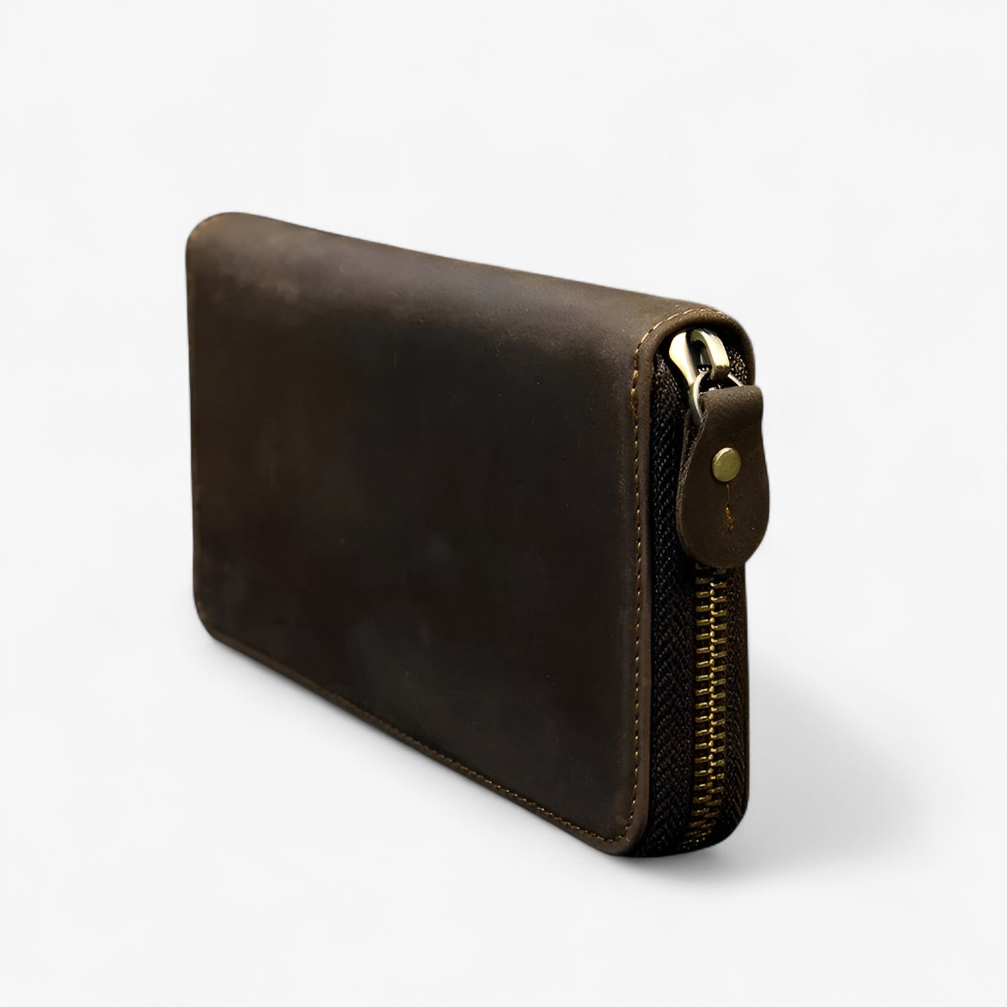 Lang Læder Pung til Mænd – Holdbar og Stilfuld - Enkelt lynlås-1 - bags - {{ product_tags }