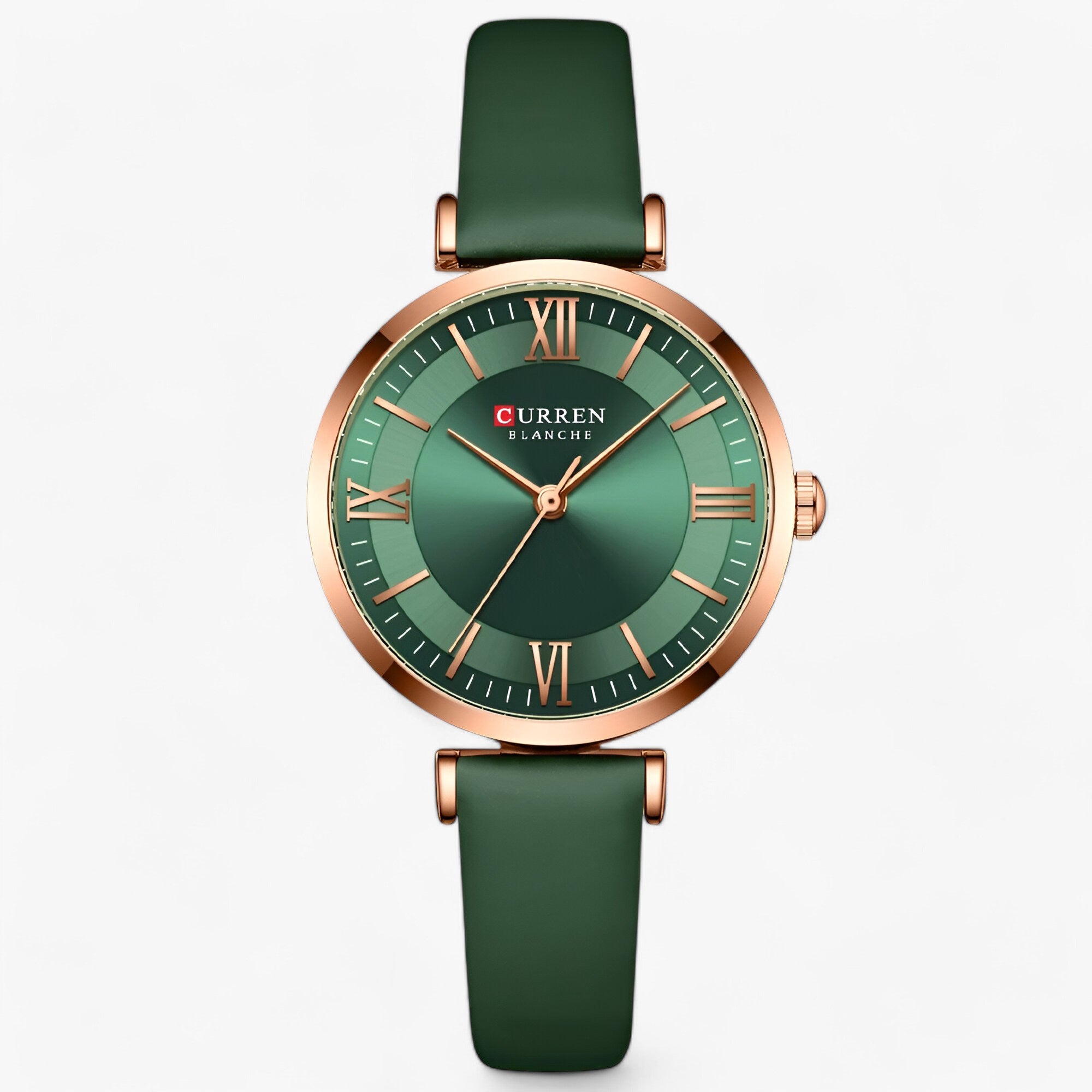 Luksus dameur - elegant og enkelt kvartsdesign - grøn - watches - {{ product_tags }