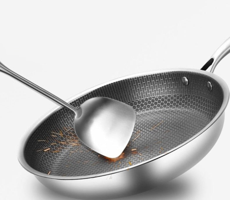 KitchenPro | Non-stick Rustfrit Stål Stegepande - Kog Let og Sundt Uden At Klistre - - house & garden - {{ product_tags }