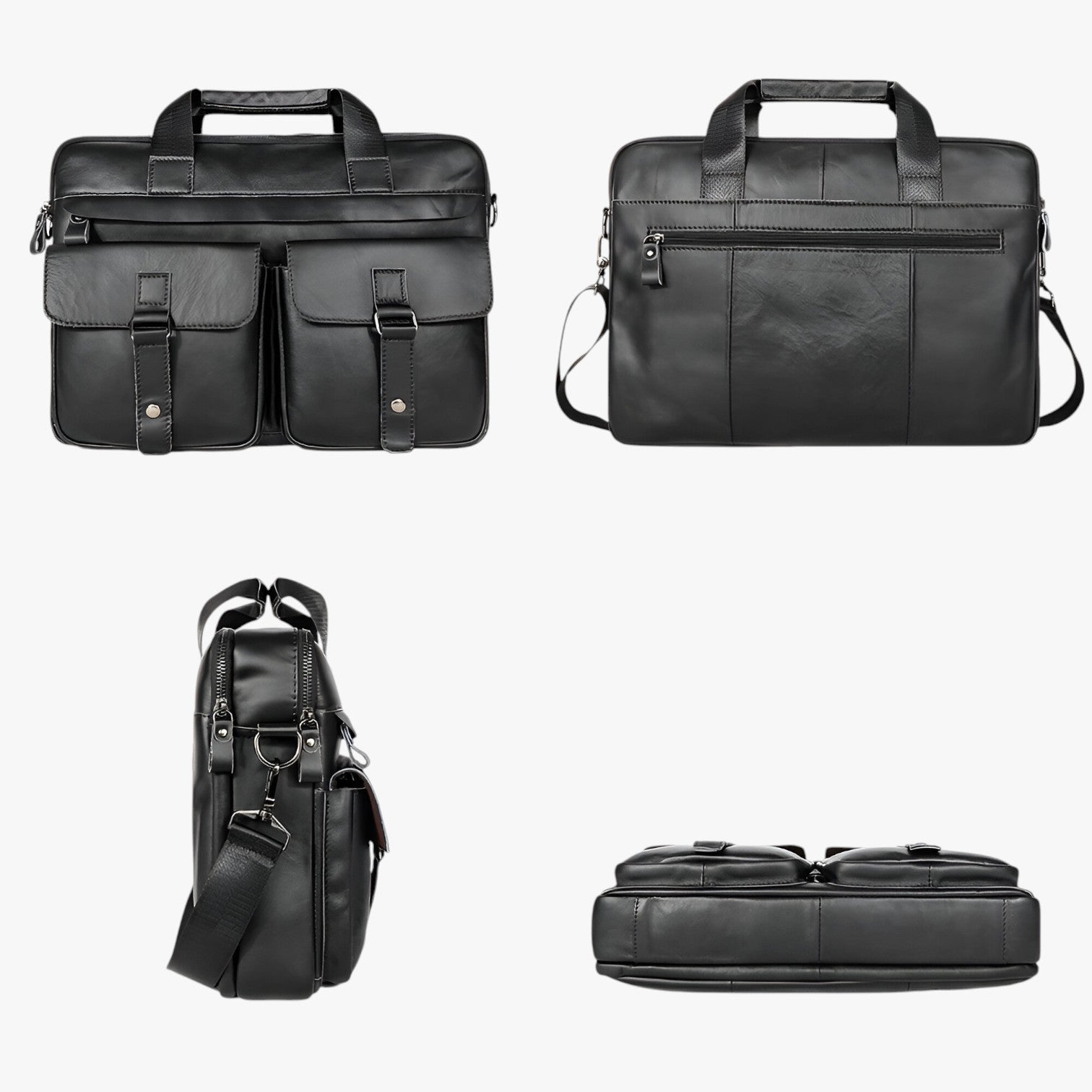 Jasiel | Luksus Læder Laptoptas – Støv og Praktisk til Arbejde - - bags - {{ product_tags }