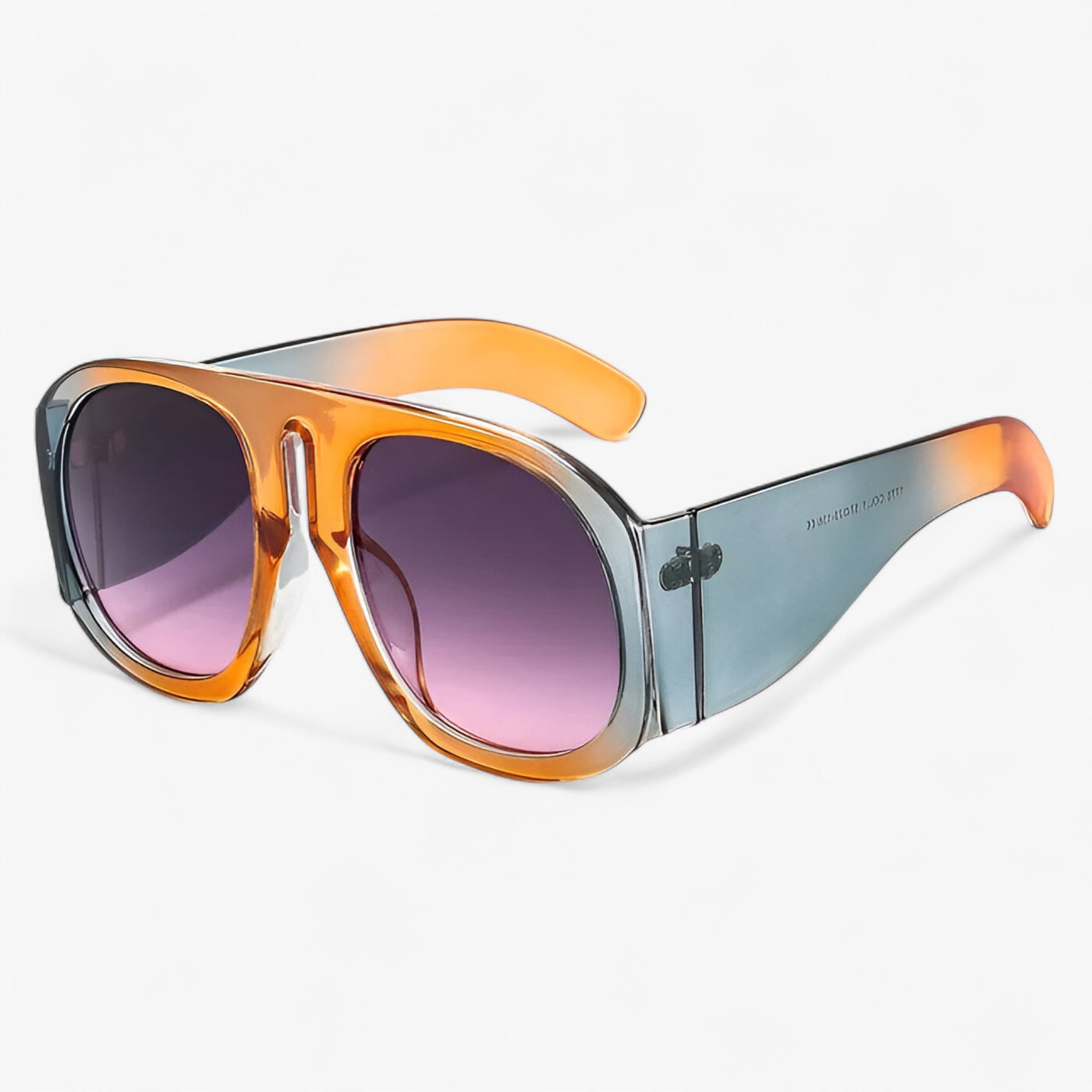 Lorenzo | Retro-stil oversized runde solbriller - Grå Grå Rosa 1stk - men's fashion - {{ product_tags }