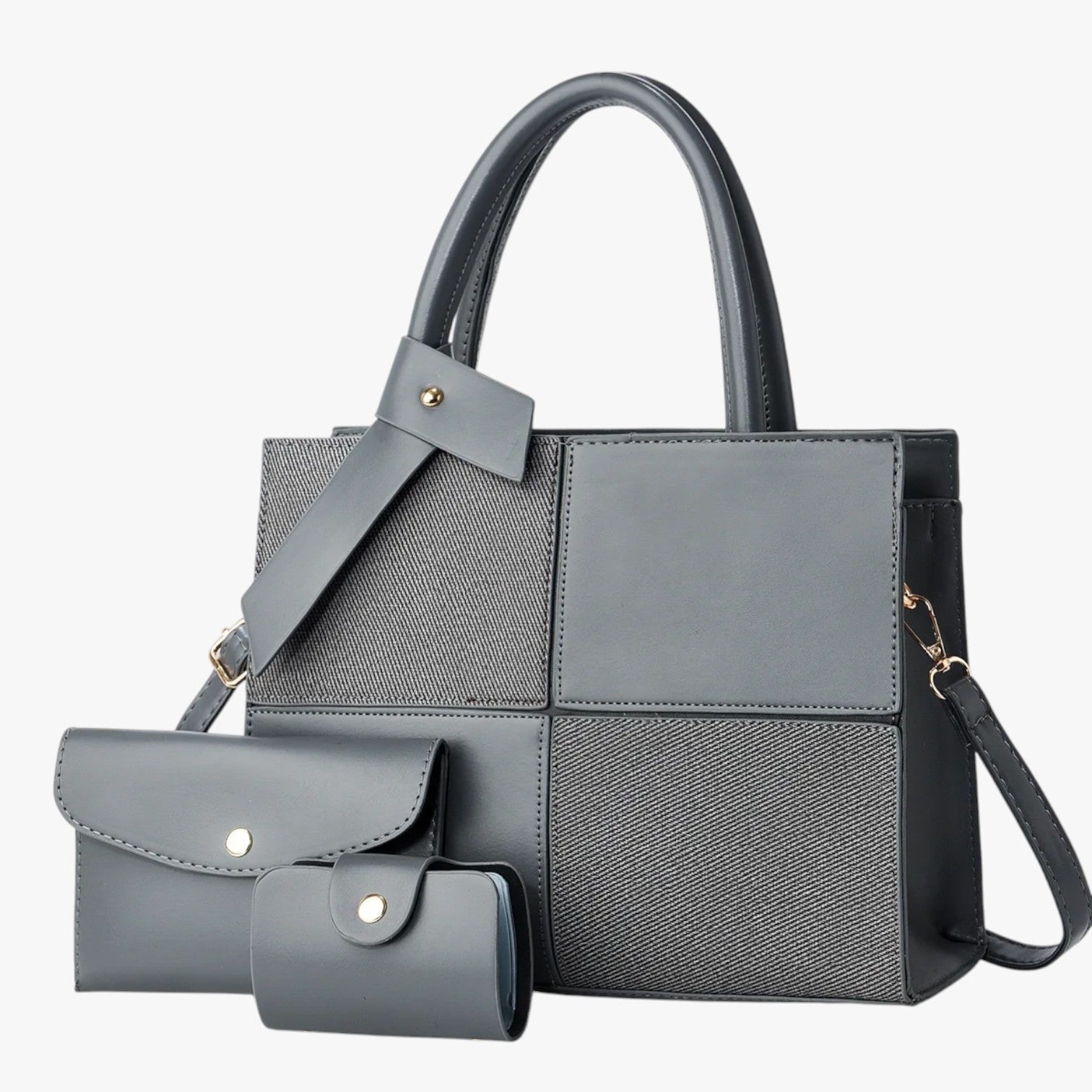 Alma | Retro tote taske rummelig og vandtæt - Grigio - Alma | Retro tote taske rummelig og vandtæt - €25 - {{ product_tags }