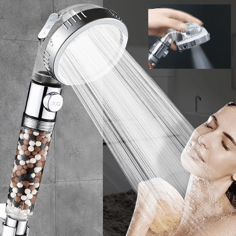PureFlow | Højtryksbruserhoved - 3 indstillinger og turmalinfiltret - - PureFlow | Højtryksbruserhoved - 3 indstillinger og turmalinfiltret- €25 - {{ product_tags }