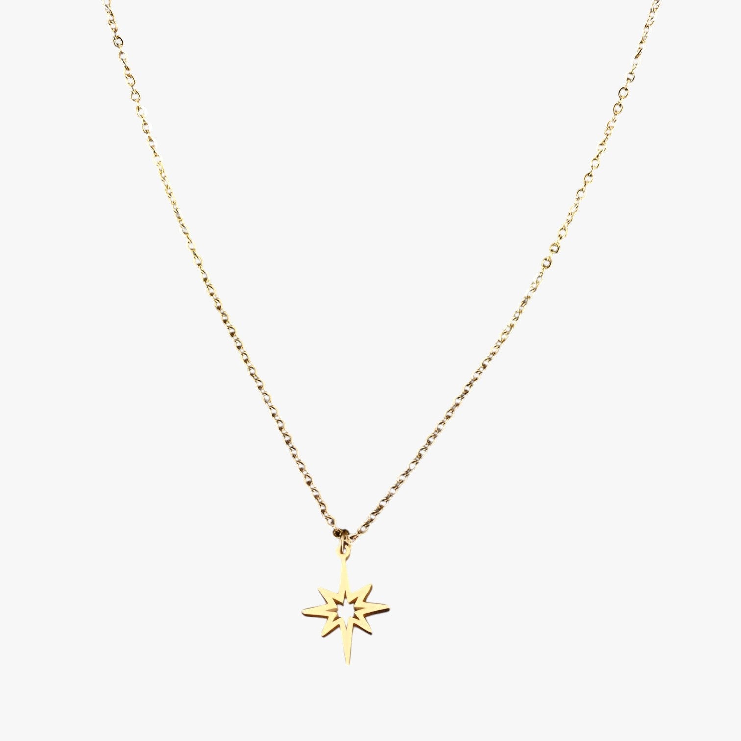 Lilith | Elegant halskæde med stjernevedhæng i rustfrit stål - - other - {{ product_tags }