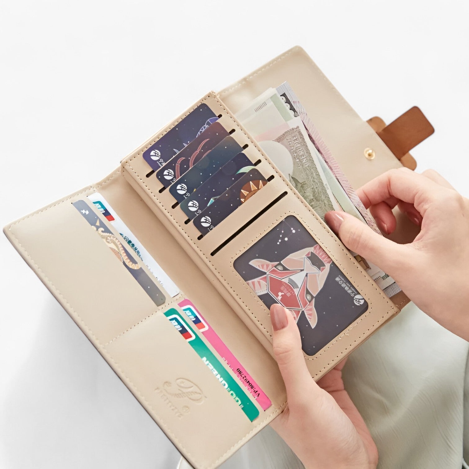 Stella | Premium læderpunge med smart accordion-design - - bags - {{ product_tags }