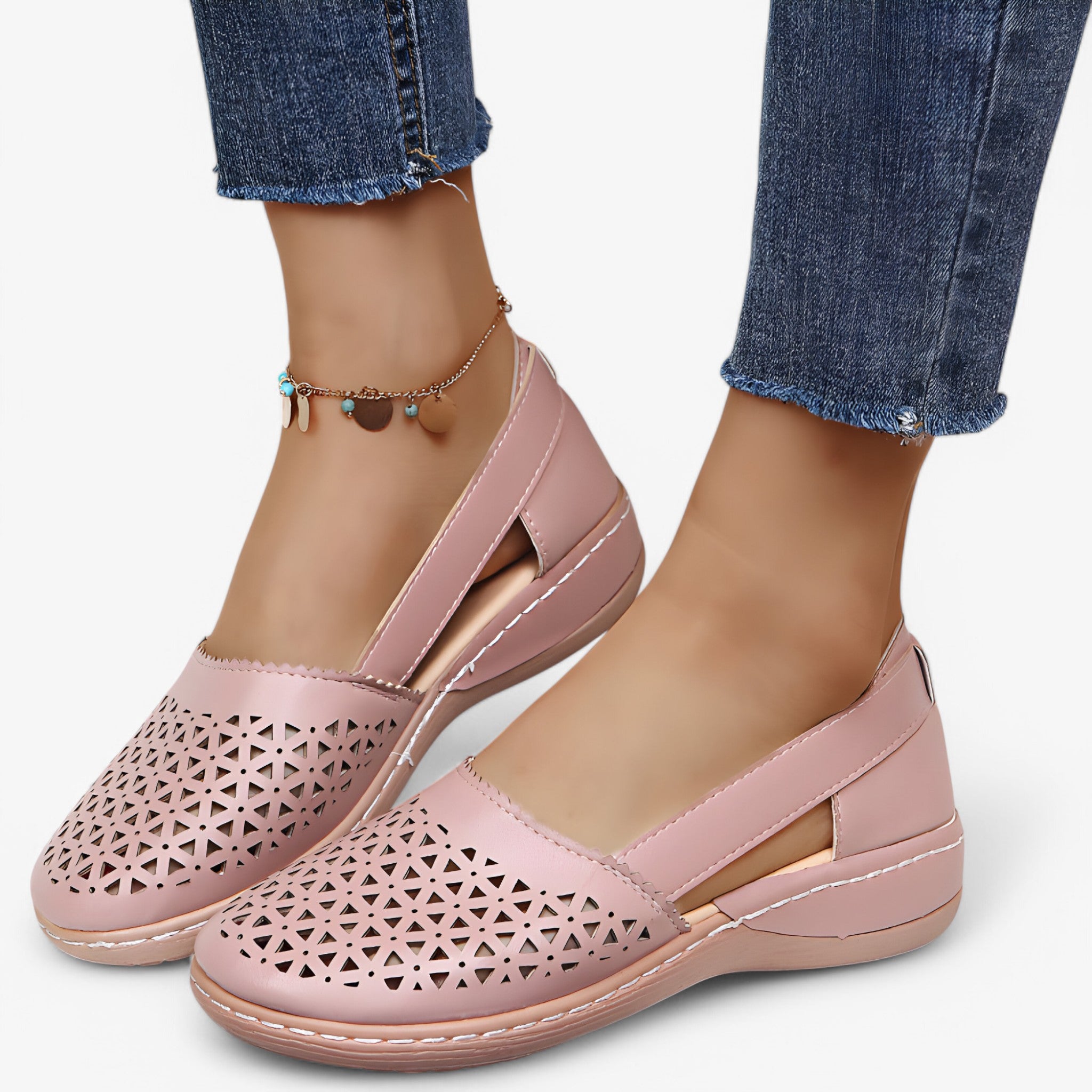 Marie | Komfortable støttende sandaler til damer - Lyserød - Marie | Komfortable støttende sandaler til damerr- €25 - {{ product_tags }