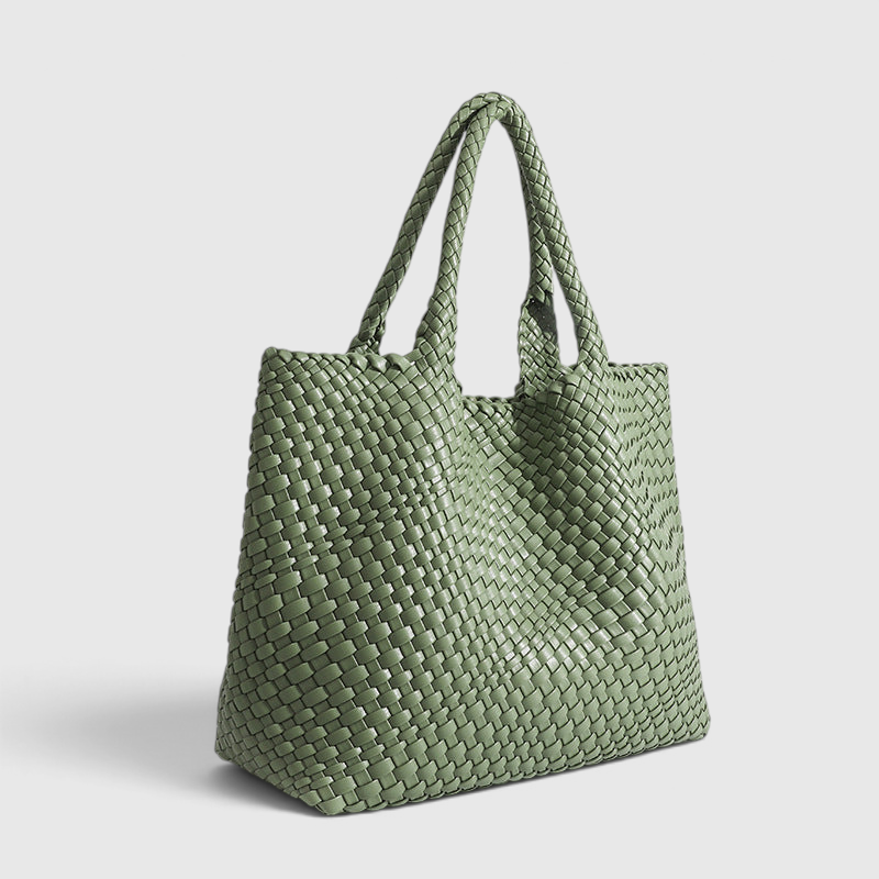 Flettet Tote Bag – Luksushåndtaske med Rummeligt Design