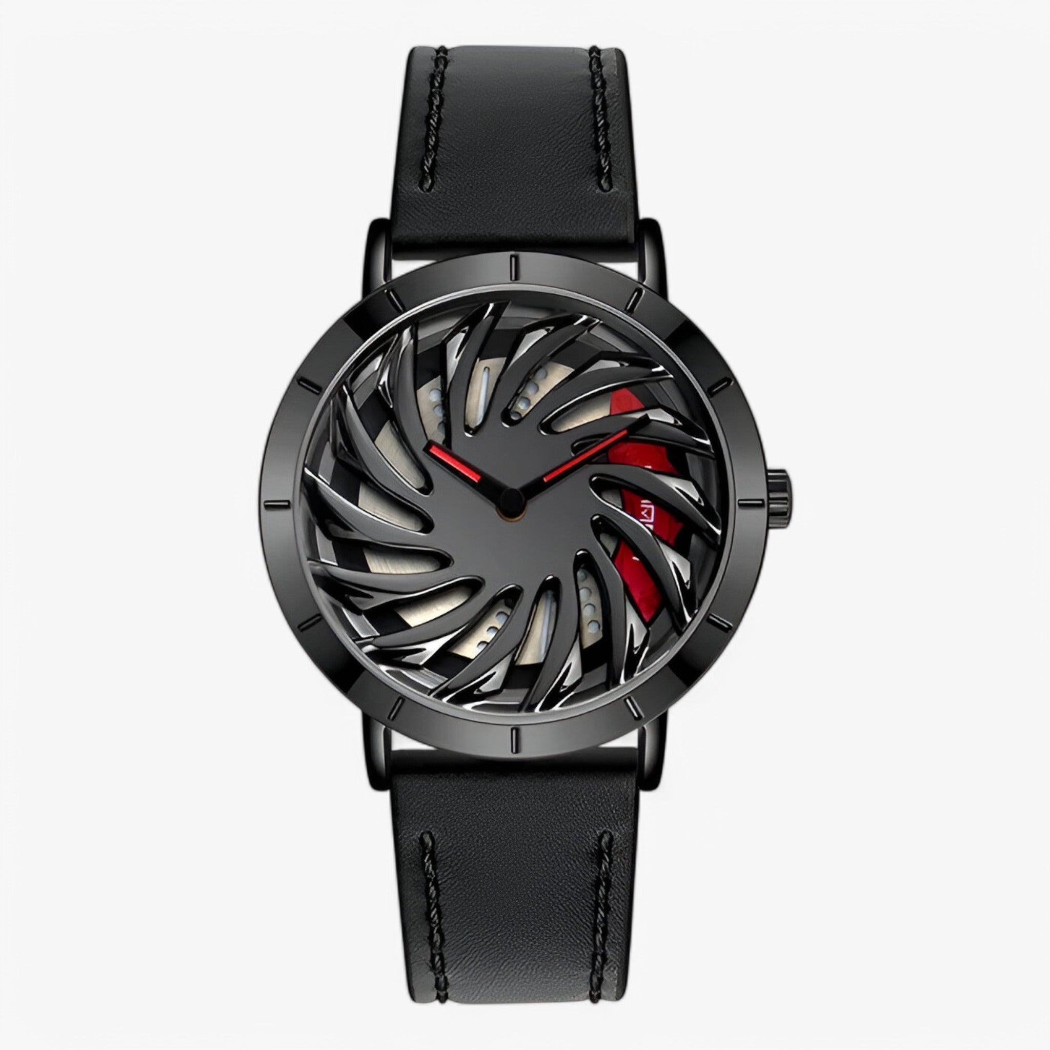 Robin | Herresportur med ratdesign - Nero Læder - watches - {{ product_tags }