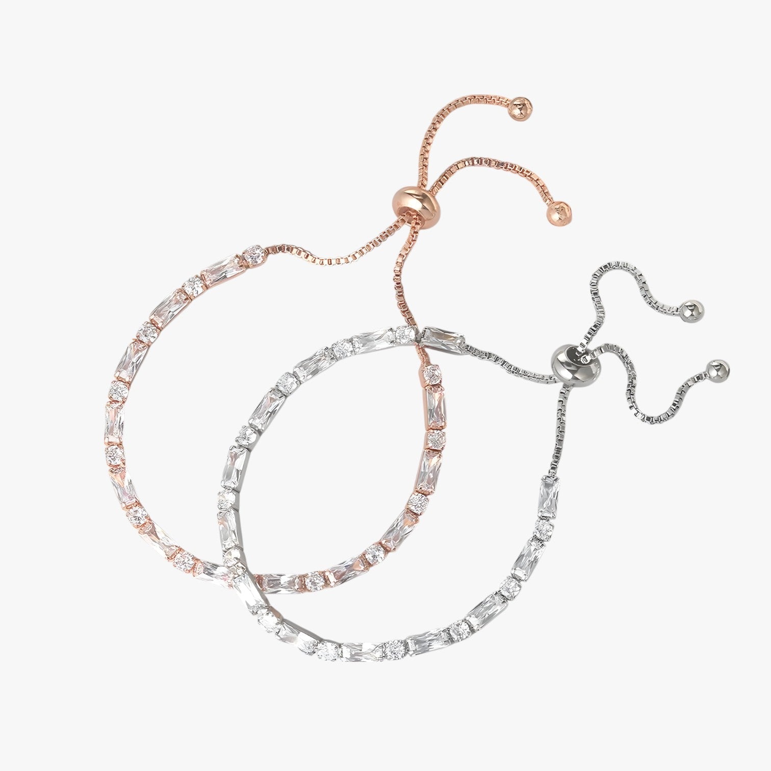 Valerie | Geometrisk Roseguld Armbånd med Zirkon Elegant Gave til Kvinde - - Valerie | Geometrisk Roseguld Armbånd med Zirkon Elegant Gave til Kvinde - €25 - {{ product_tags }
