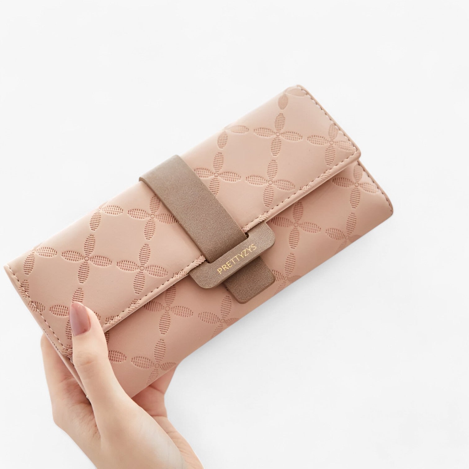 Stella | Premium læderpunge med smart accordion-design - rosa - bags - {{ product_tags }