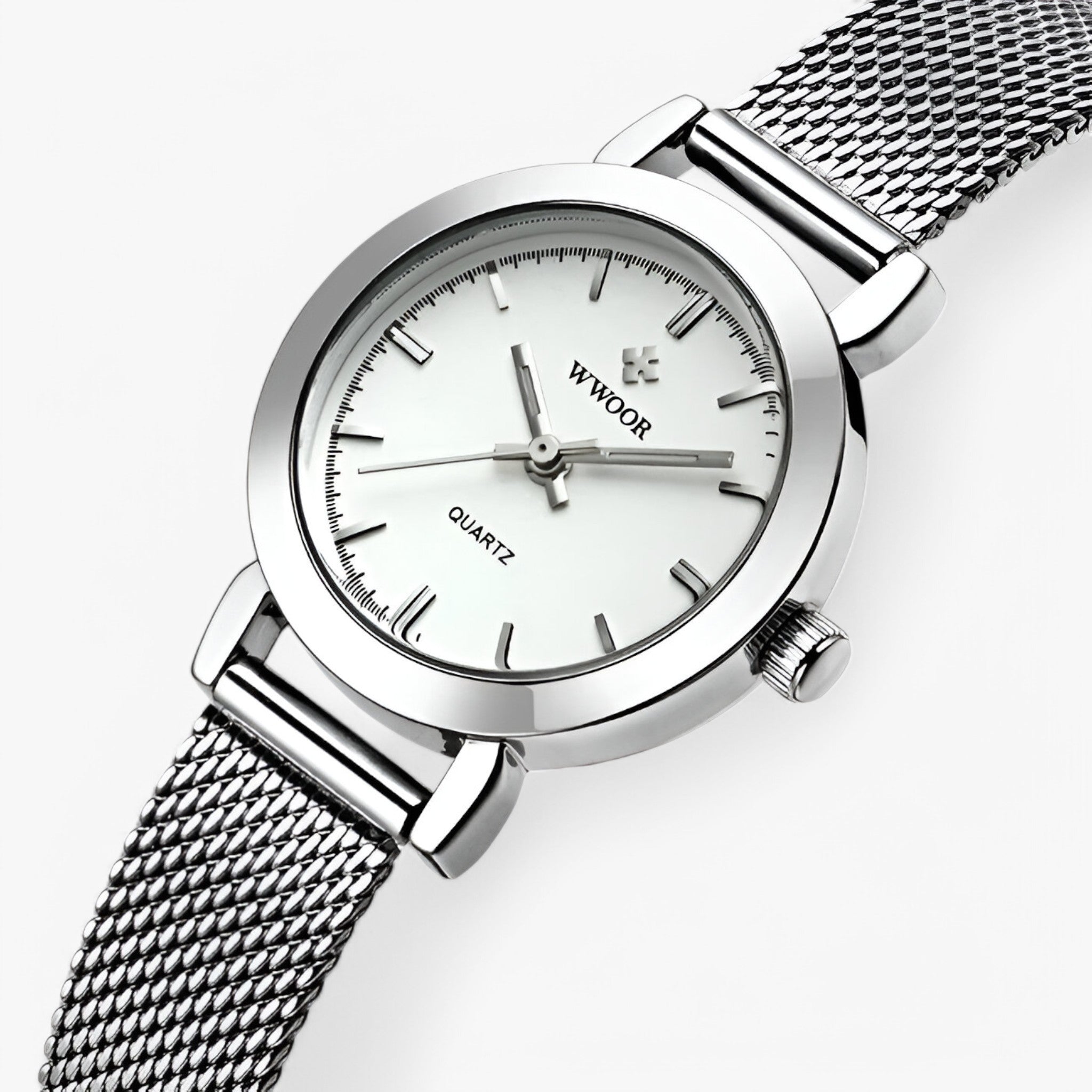 Livia | Minimalistisch roségouden horloge - Hvid - Livia | Minimalistisch roségouden horloge- €25 - {{ product_tags }