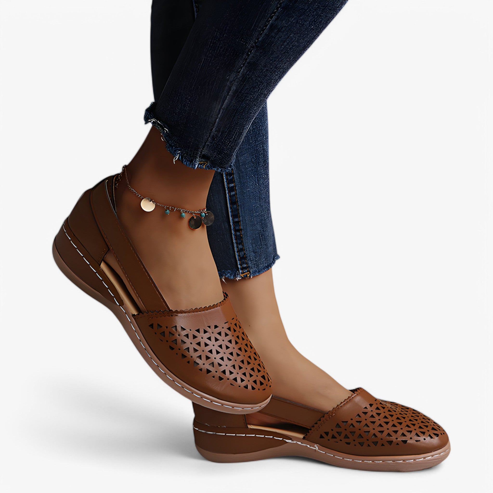 Marie | Komfortable støttende sandaler til damer - Brun - Marie | Komfortable støttende sandaler til damerr- €25 - {{ product_tags }