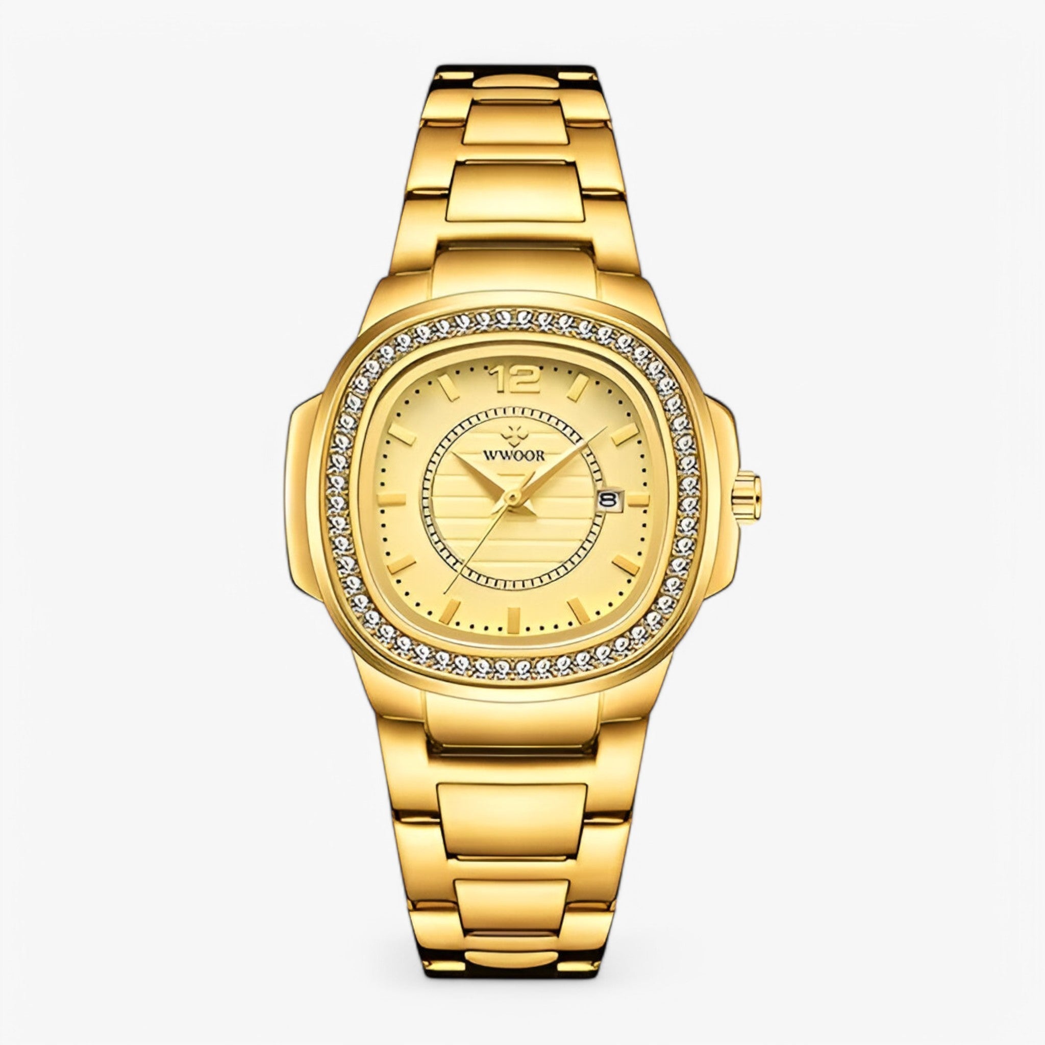 Amelia | Elegant damearmbåndsur lavet af guld og diamanter - guld guld - watches - {{ product_tags }