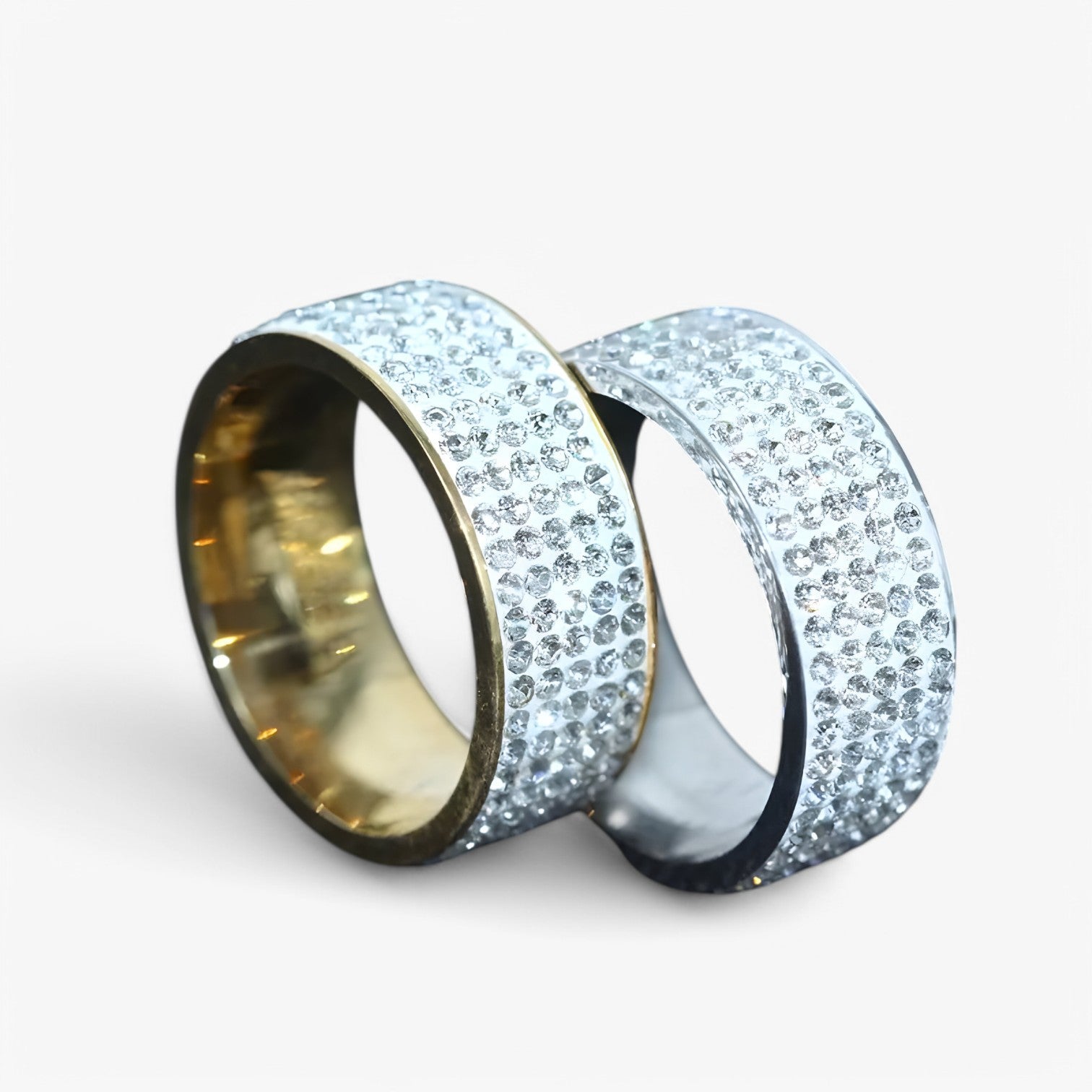 Celeste | Luksus rustfrit stål ring med krystalsten - Elegant vielsesring - - watches - {{ product_tags }