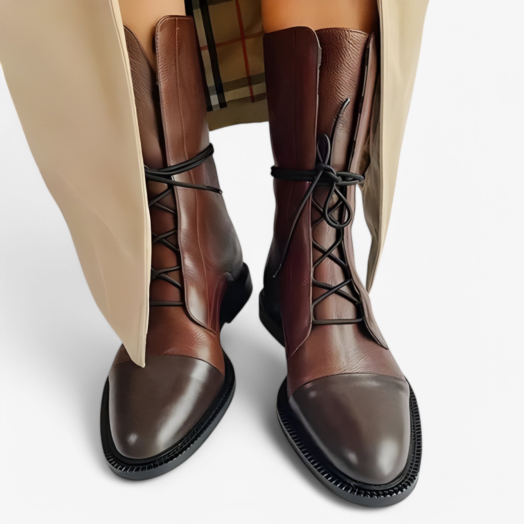 Talia - Støvle med premium hæl - Brun - women's fashion - {{ product_tags }