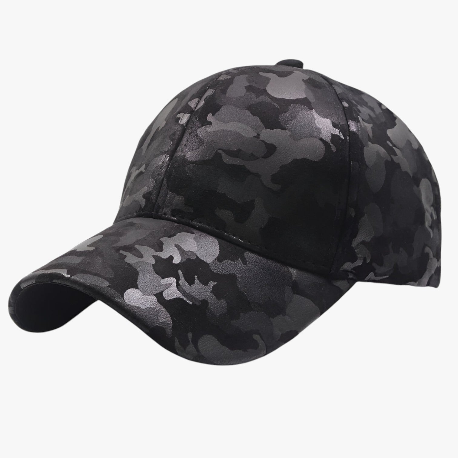 Carson | Stilfuld og komfortabel – Camouflage ruskinds baseballcap til ethvert look - sort Justerbar - men's fashion - {{ product_tags }
