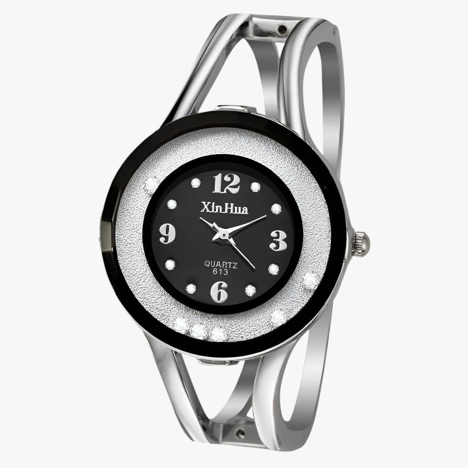 Amaia | Elegant ur med armbånd i krystal - SORT - watches - {{ product_tags }