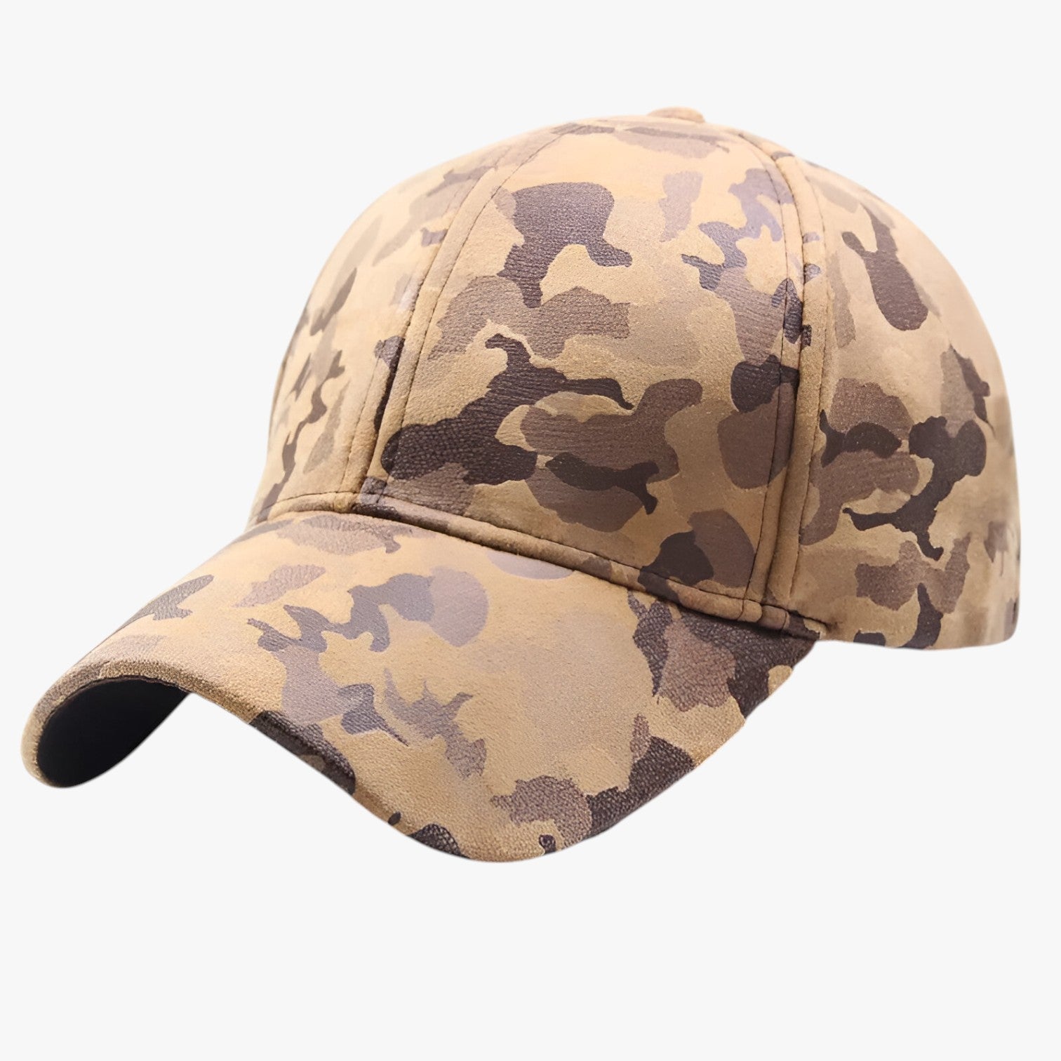 Carson | Stilfuld og komfortabel – Camouflage ruskinds baseballcap til ethvert look - khaki Justerbar - men's fashion - {{ product_tags }