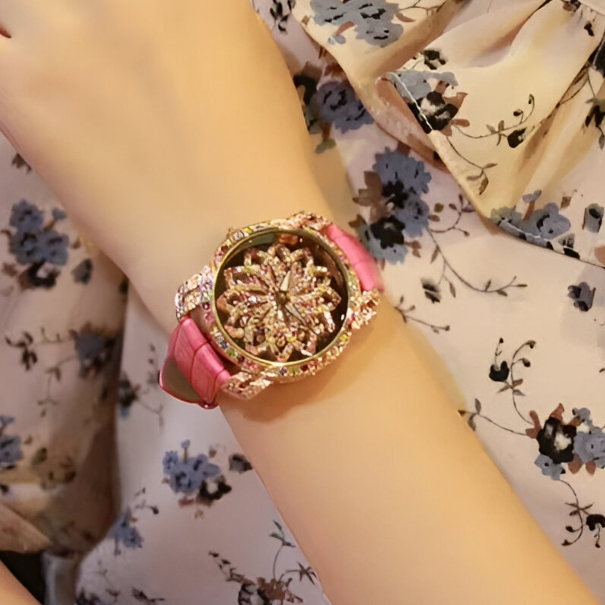 Yolanda | Candy Crystal Quartz dameur med læderrem - - watches - {{ product_tags }
