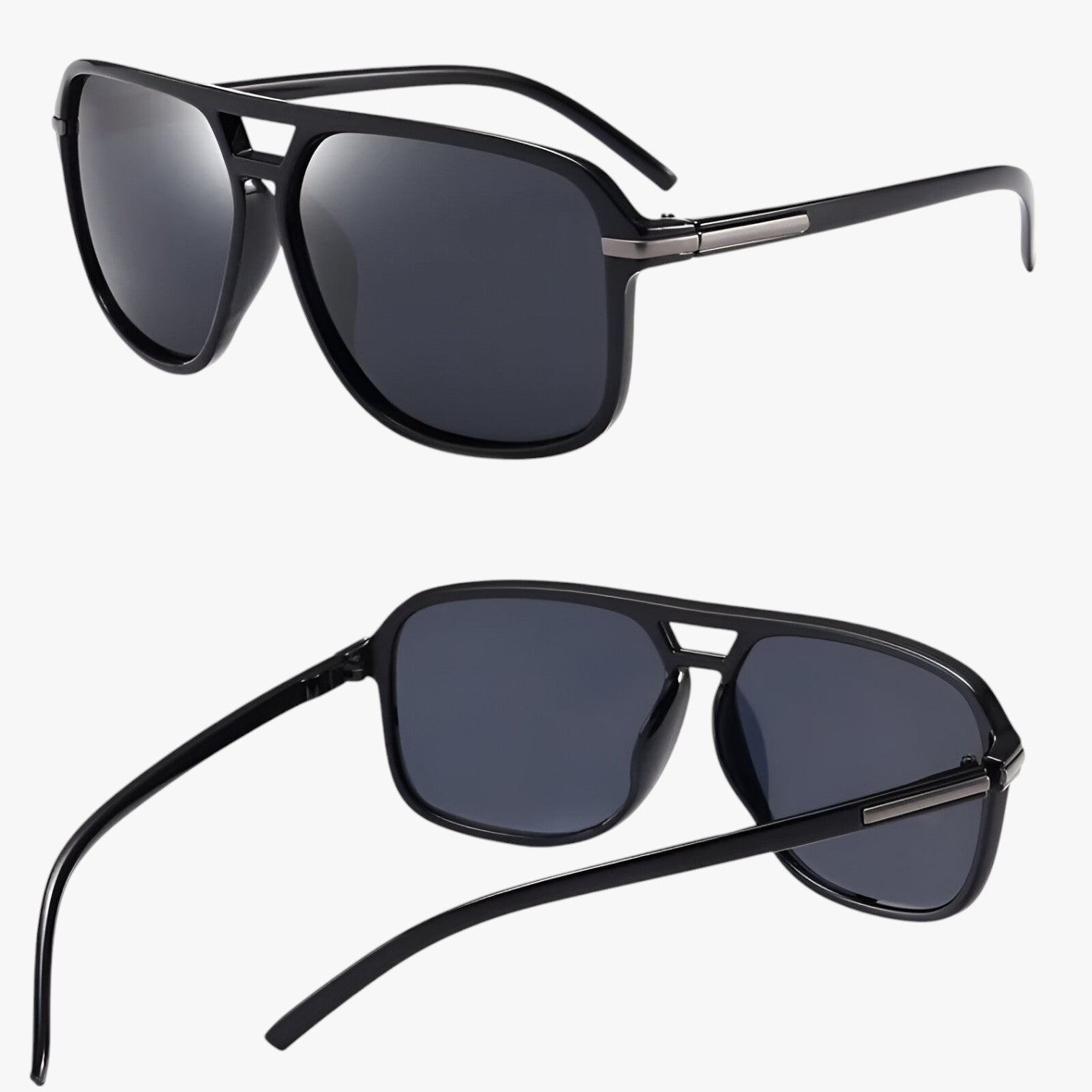 Mel | Vintage Gepolariseret Pilotbrille med UV400 Beskyttelse - - men's fashion - {{ product_tags }