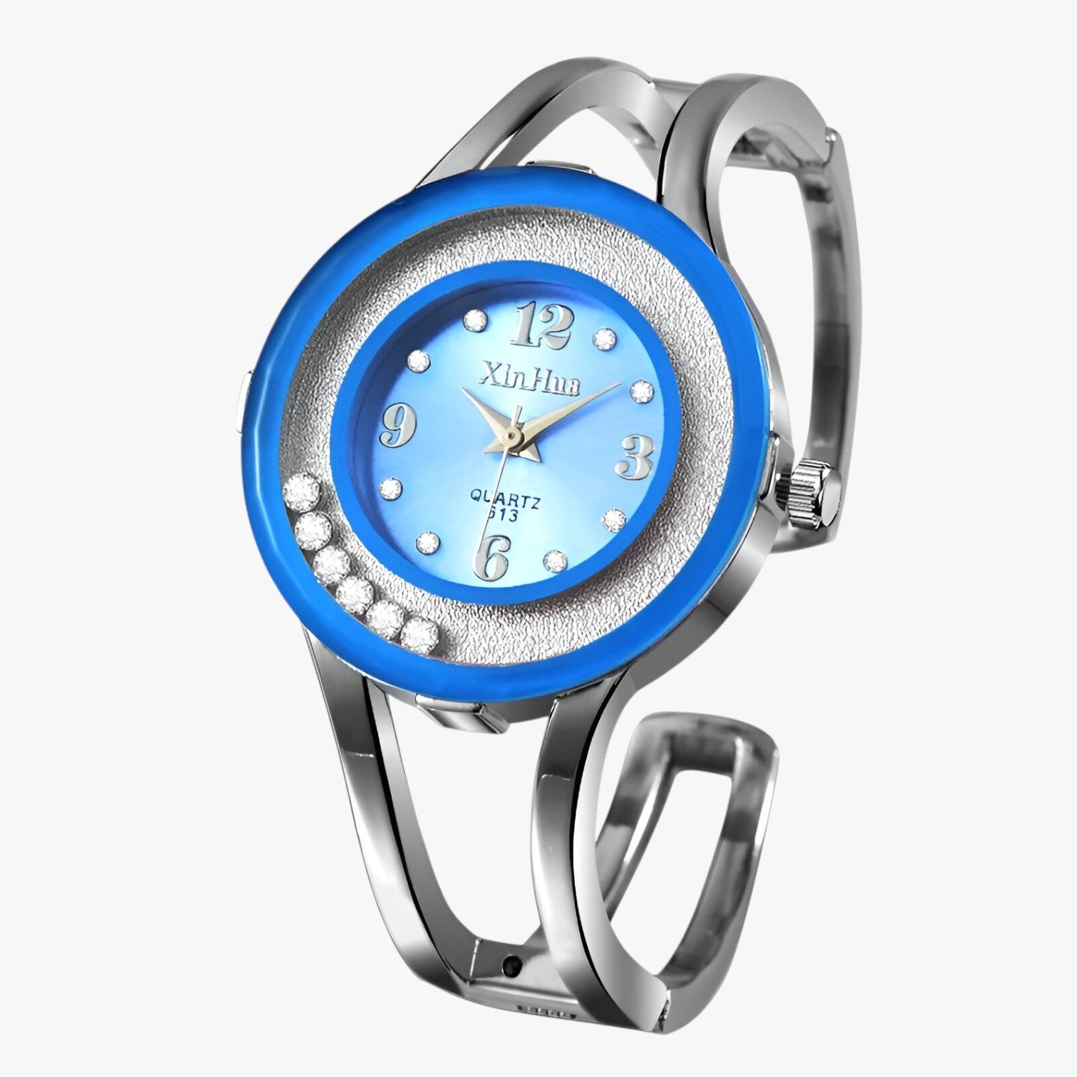 Amaia | Elegant ur med armbånd i krystal - HIMMELSBLAU - watches - {{ product_tags }