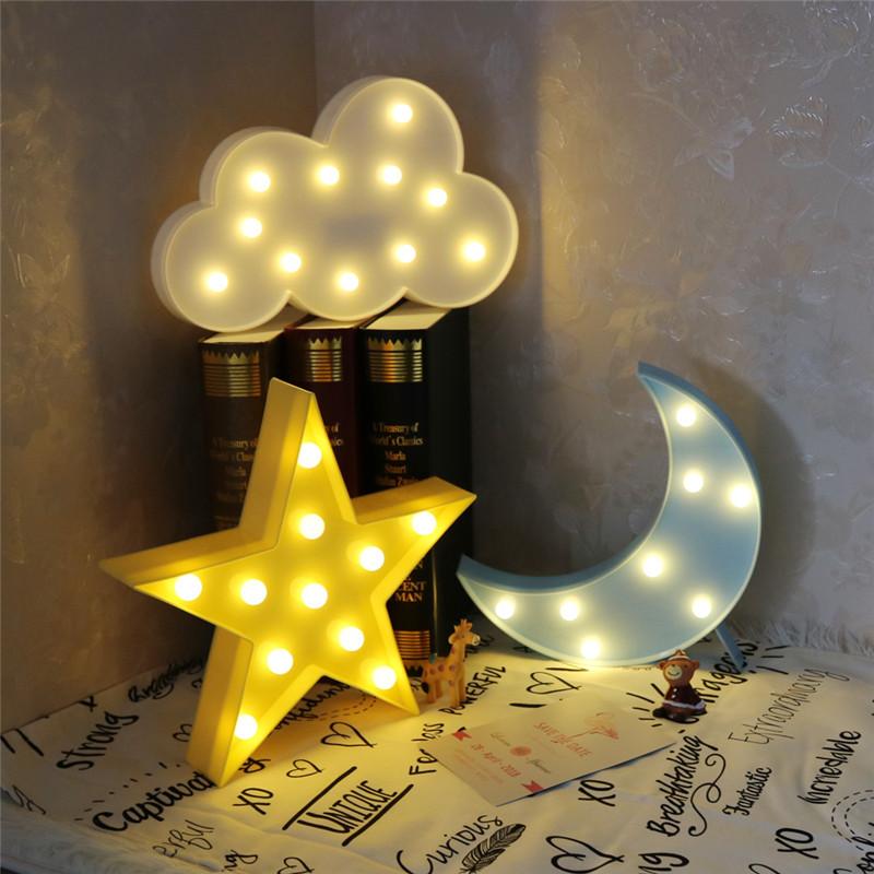 3D Sky & Måne LED Natlys – Blødt Godnat-skær - - Kids Night Light - {{ product_tags }