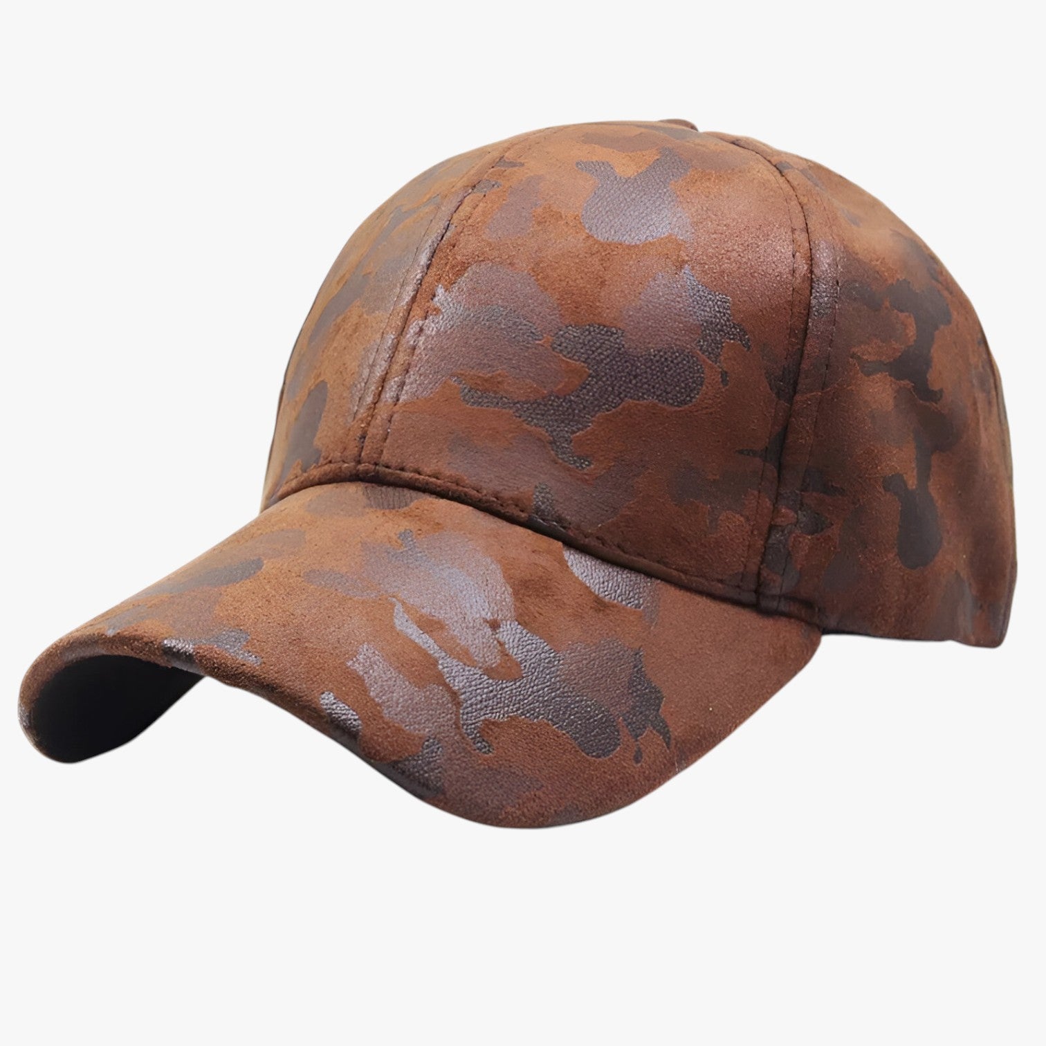 Carson | Stilfuld og komfortabel – Camouflage ruskinds baseballcap til ethvert look - brun Justerbar - men's fashion - {{ product_tags }