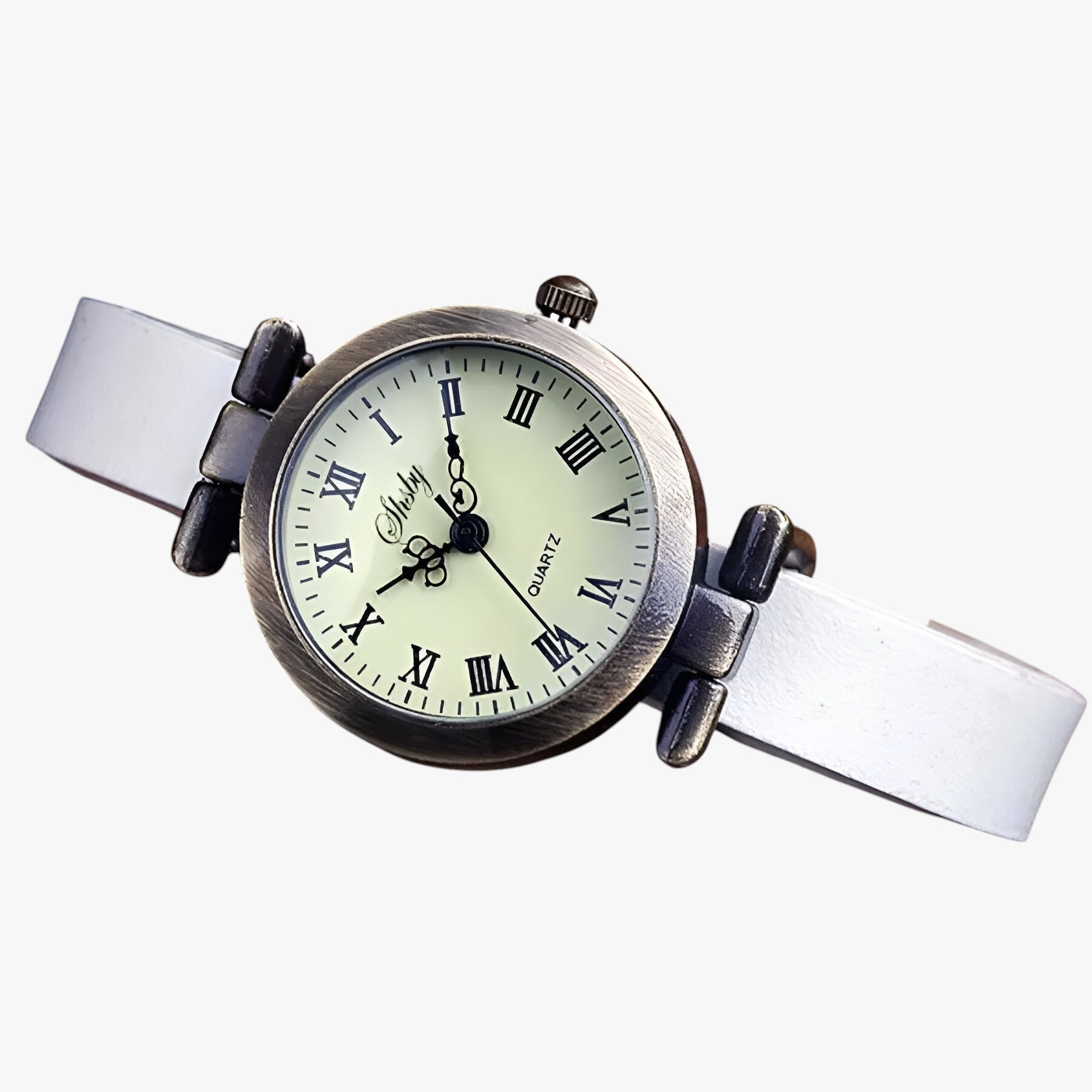 Kimber | Ur til kvinder Shsby Eleganza Vintage i læder til aftenbrug - hvid - watches - {{ product_tags }