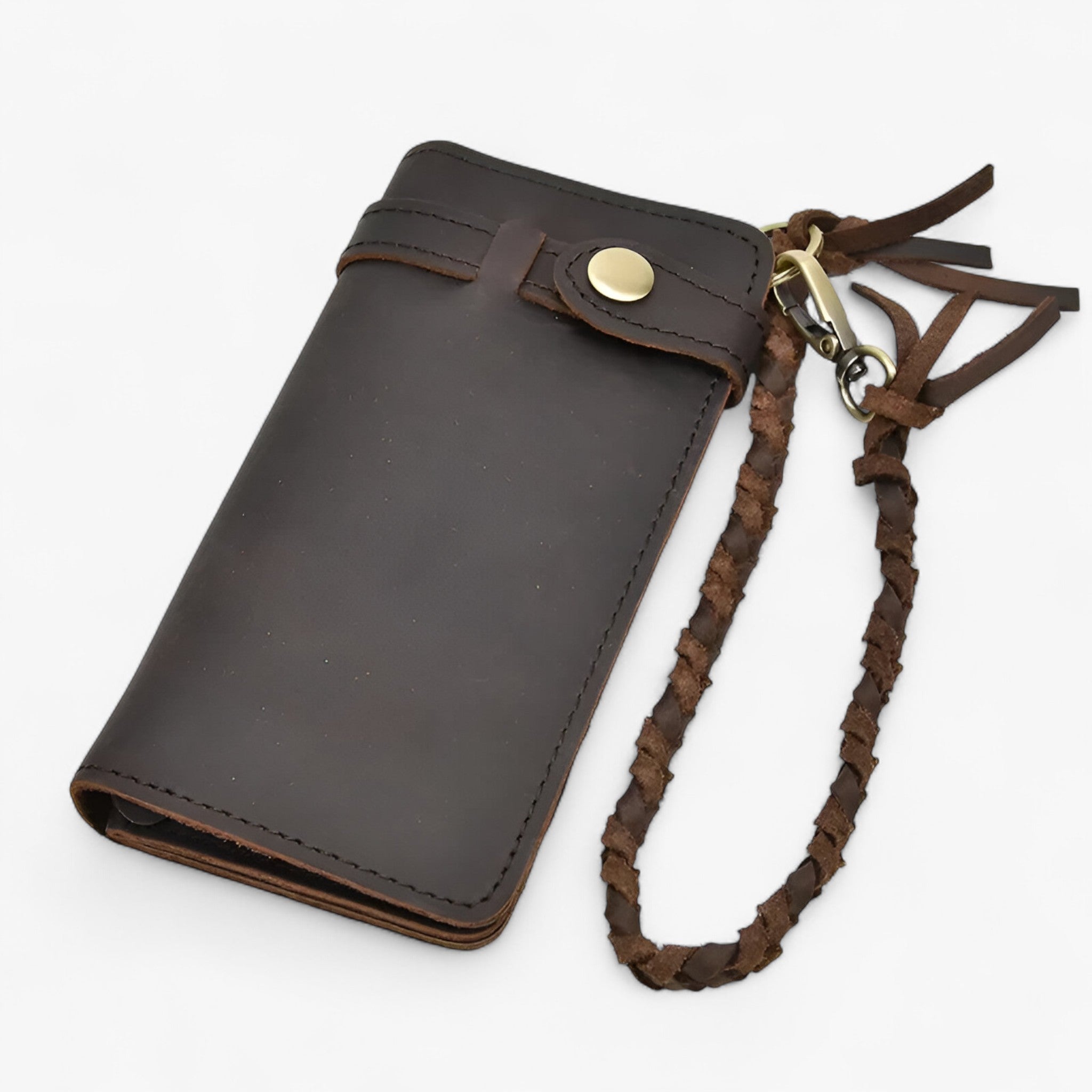 Vintage Læder Herre Wallet - Mørkebrun - bags - {{ product_tags }