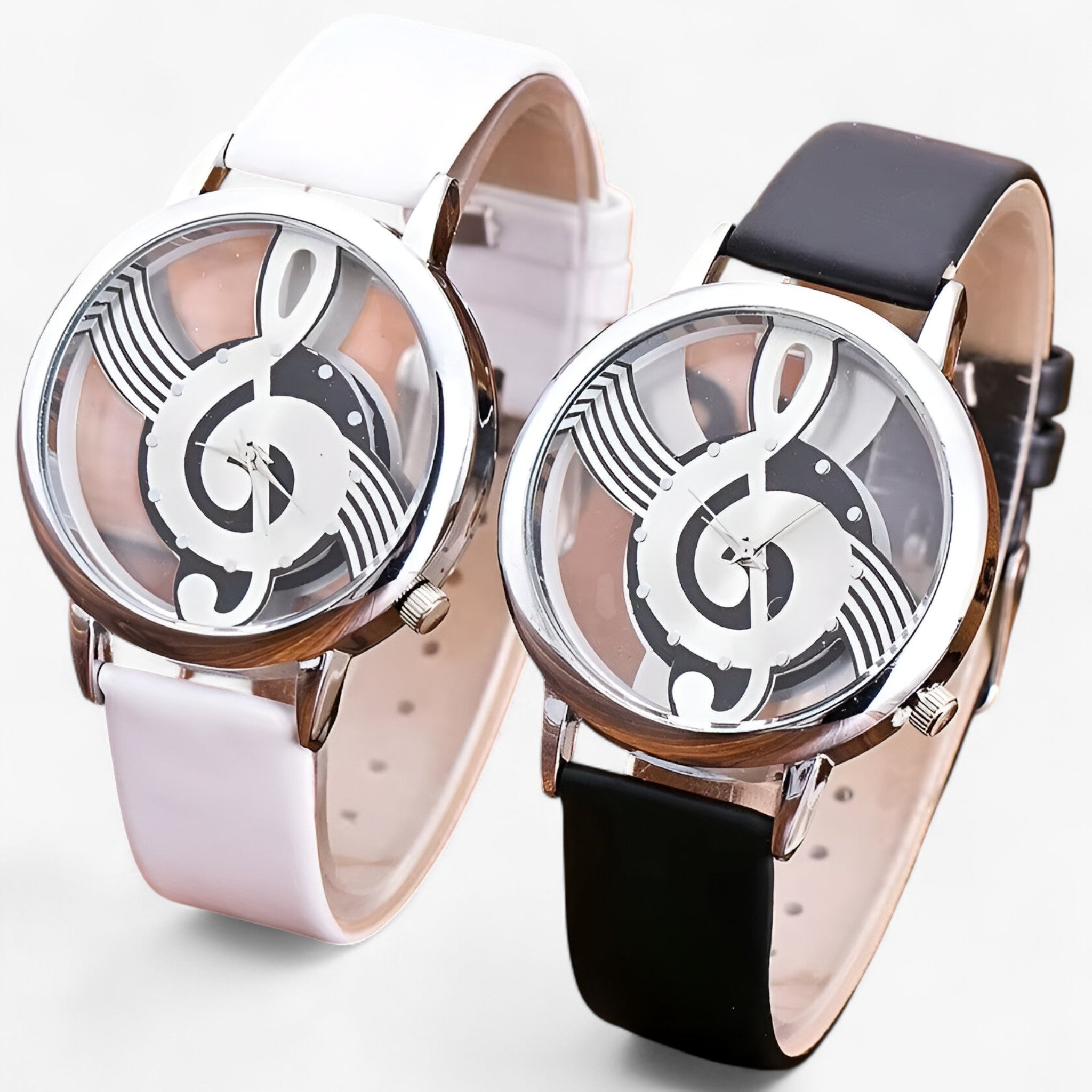 Larissa | Moderigtigt musikur med læderrem - - watches - {{ product_tags }