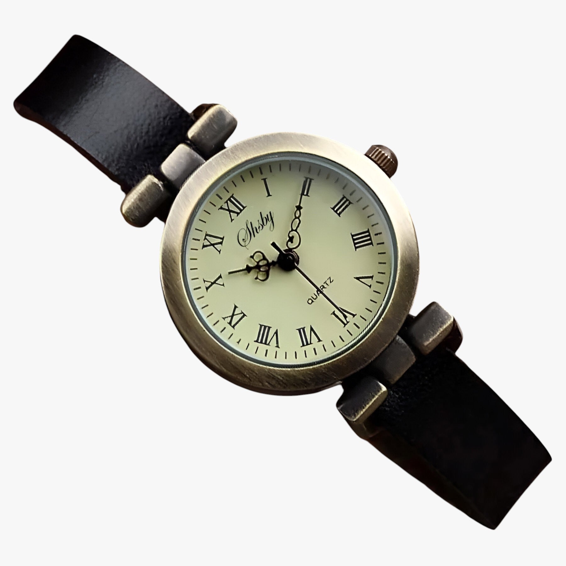 Kimber | Ur til kvinder Shsby Eleganza Vintage i læder til aftenbrug - sort - watches - {{ product_tags }