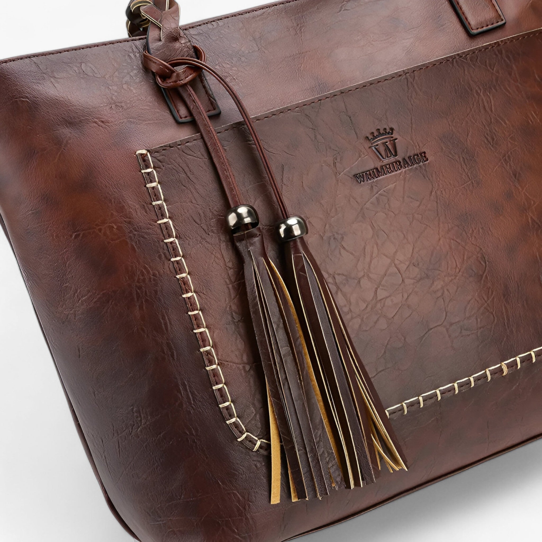 Clea | Lædertaske med kvast - - bags - {{ product_tags }