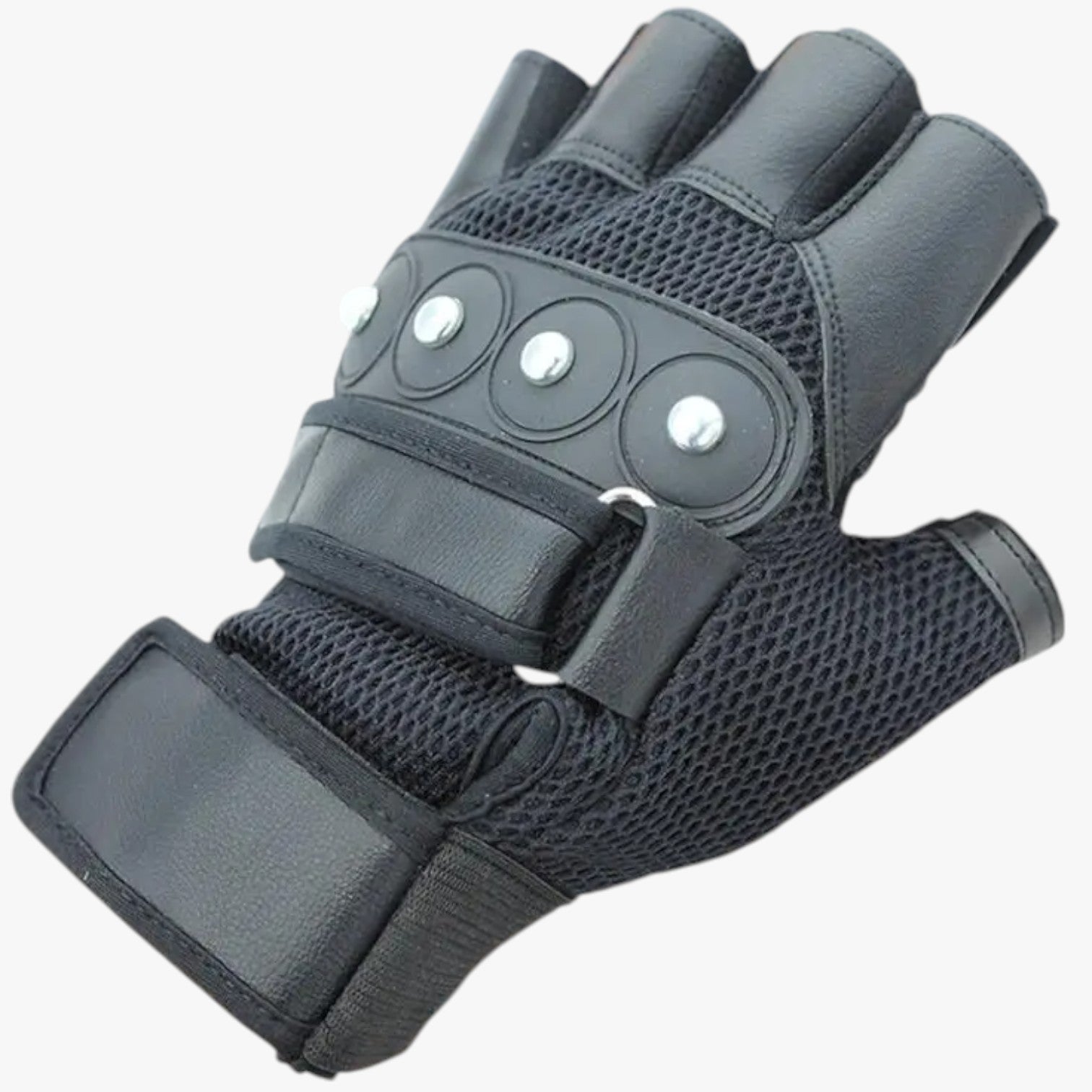 Rory | Sommercykelhansker med nitter - Sort L - Rory | Sommercykelhansker med nitter - €25 - {{ product_tags }