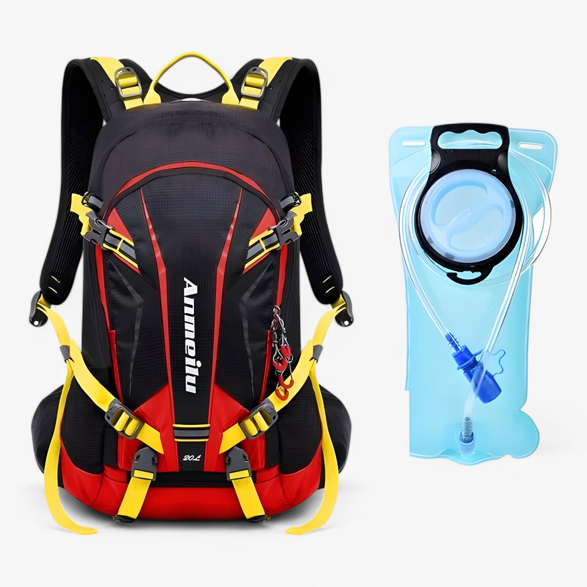 Hudson | 20L Cykelrygsæk - rød med 2L taske 20L - bags - {{ product_tags }