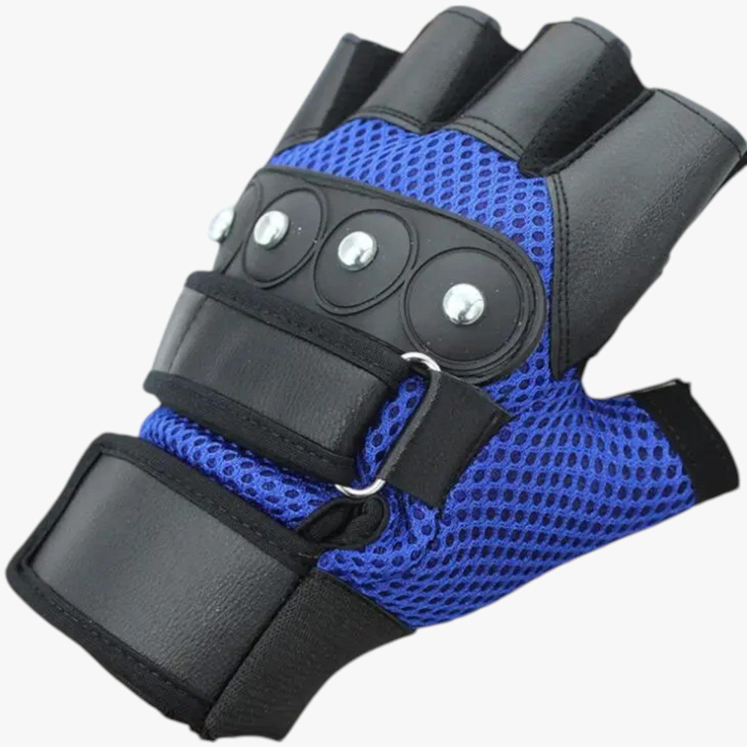 Rory | Sommercykelhansker med nitter - Blå L - Rory | Sommercykelhansker med nitter - €25 - {{ product_tags }