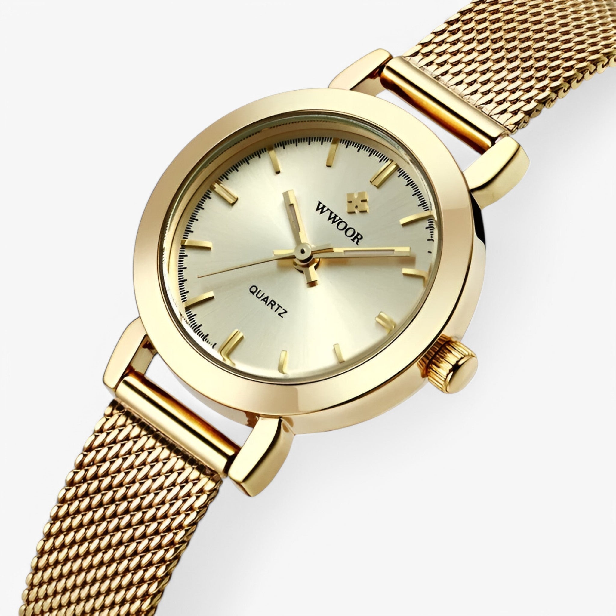 Livia | Minimalistisch roségouden horloge - Guld - Livia | Minimalistisch roségouden horloge- €25 - {{ product_tags }