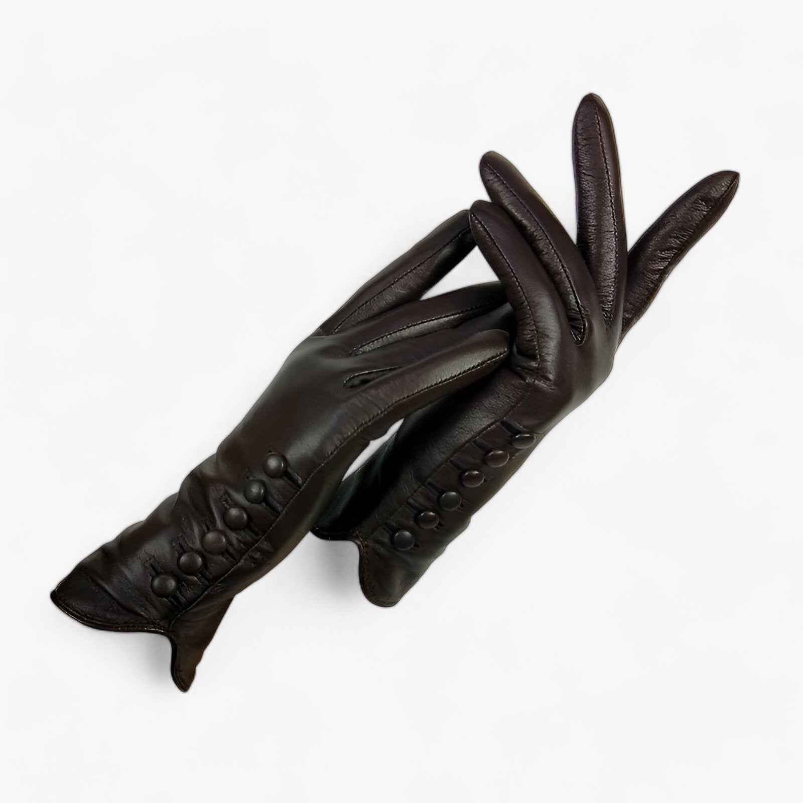 Myra | Luksus Læderhandsker til Kolde Dage - mørkebrun - winter - {{ product_tags }