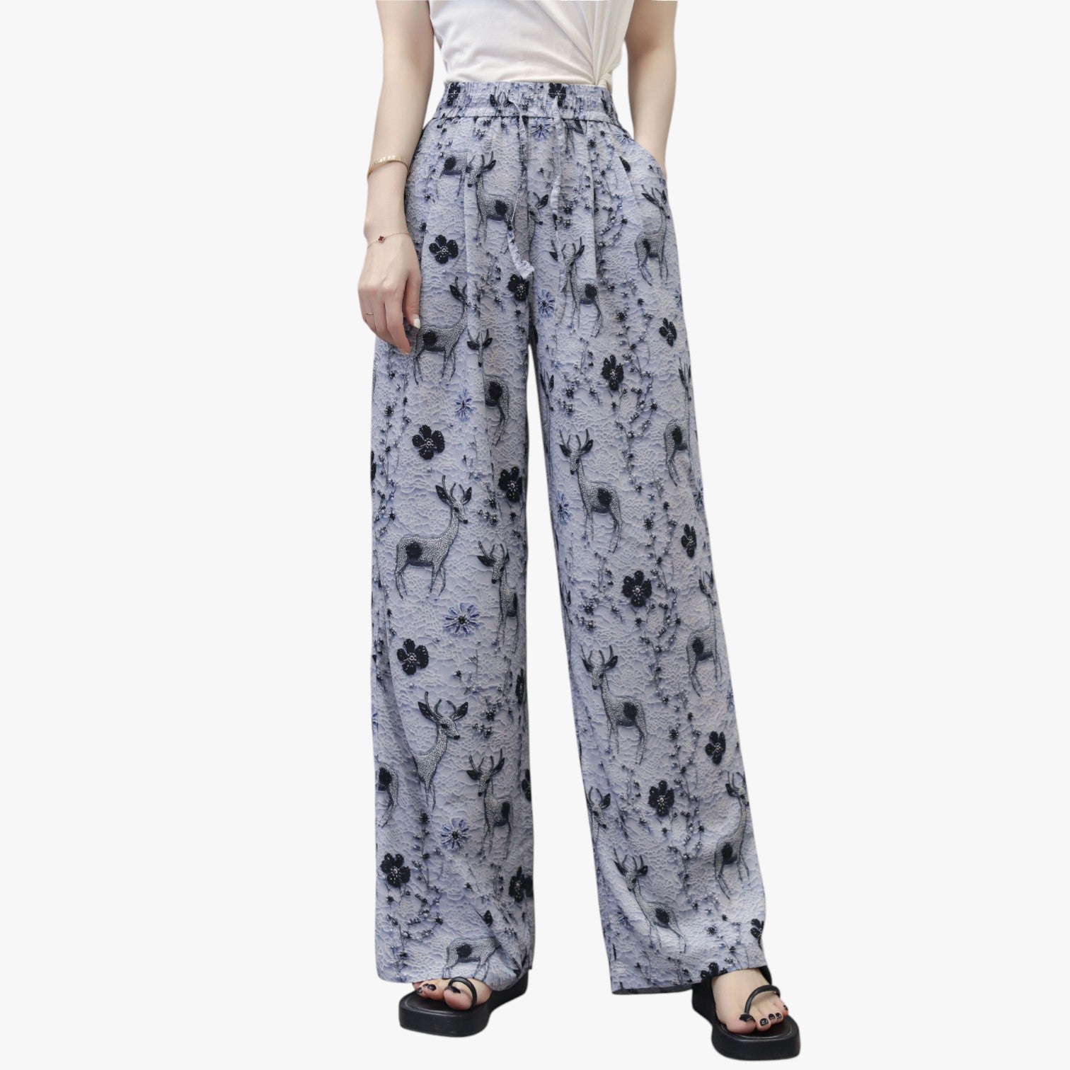Cheryl | Sommerbukser i chiffon med lommer – Letvægts og afslappet - - Cheryl | Sommerbukser i chiffon med lommer – Letvægts og afslappet - €25 - {{ product_tags }