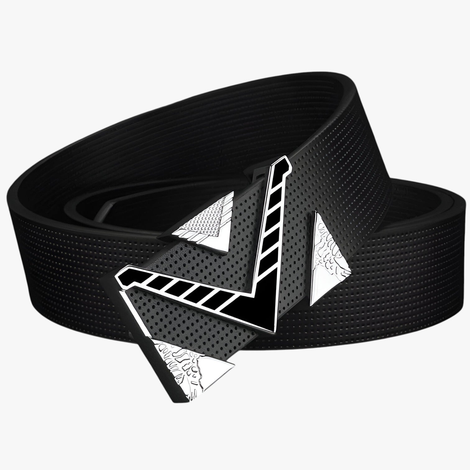 Isaac | Elegant talje med V-guldspænde - Sort og sort spænde - men's fashion - {{ product_tags }