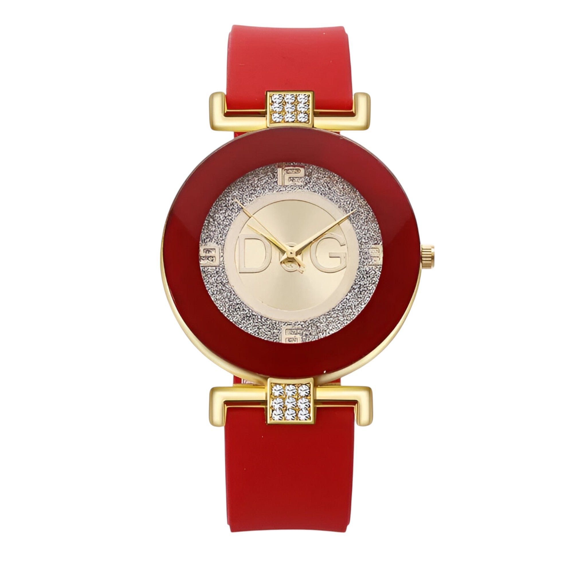 Mira | Minimalistisk dame quartz ur med silikone rem - rød - Mira | Minimalistisk dame quartz ur med silikone rem- €25 - {{ product_tags }