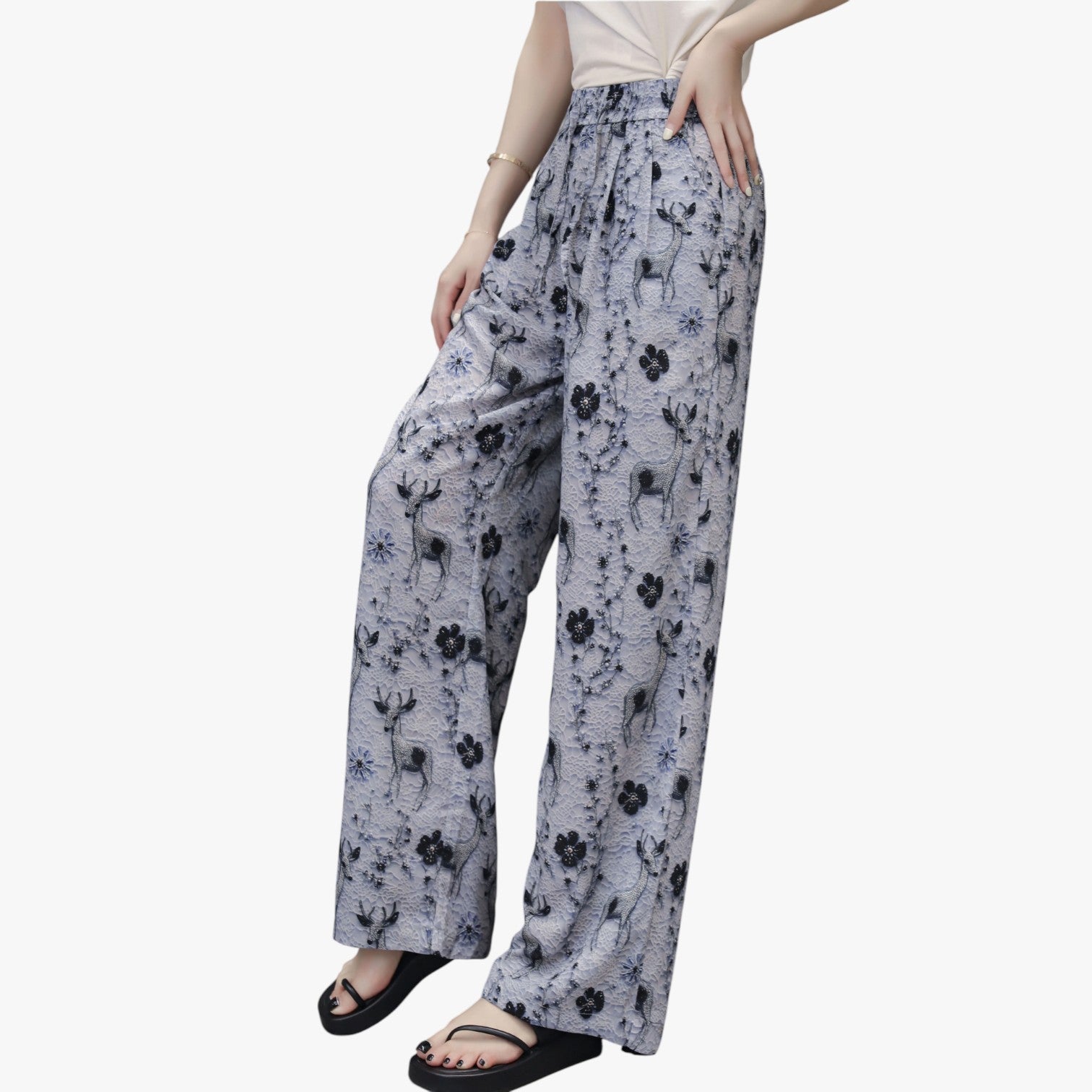 Cheryl | Sommerbukser i chiffon med lommer – Letvægts og afslappet - - Cheryl | Sommerbukser i chiffon med lommer – Letvægts og afslappet - €25 - {{ product_tags }
