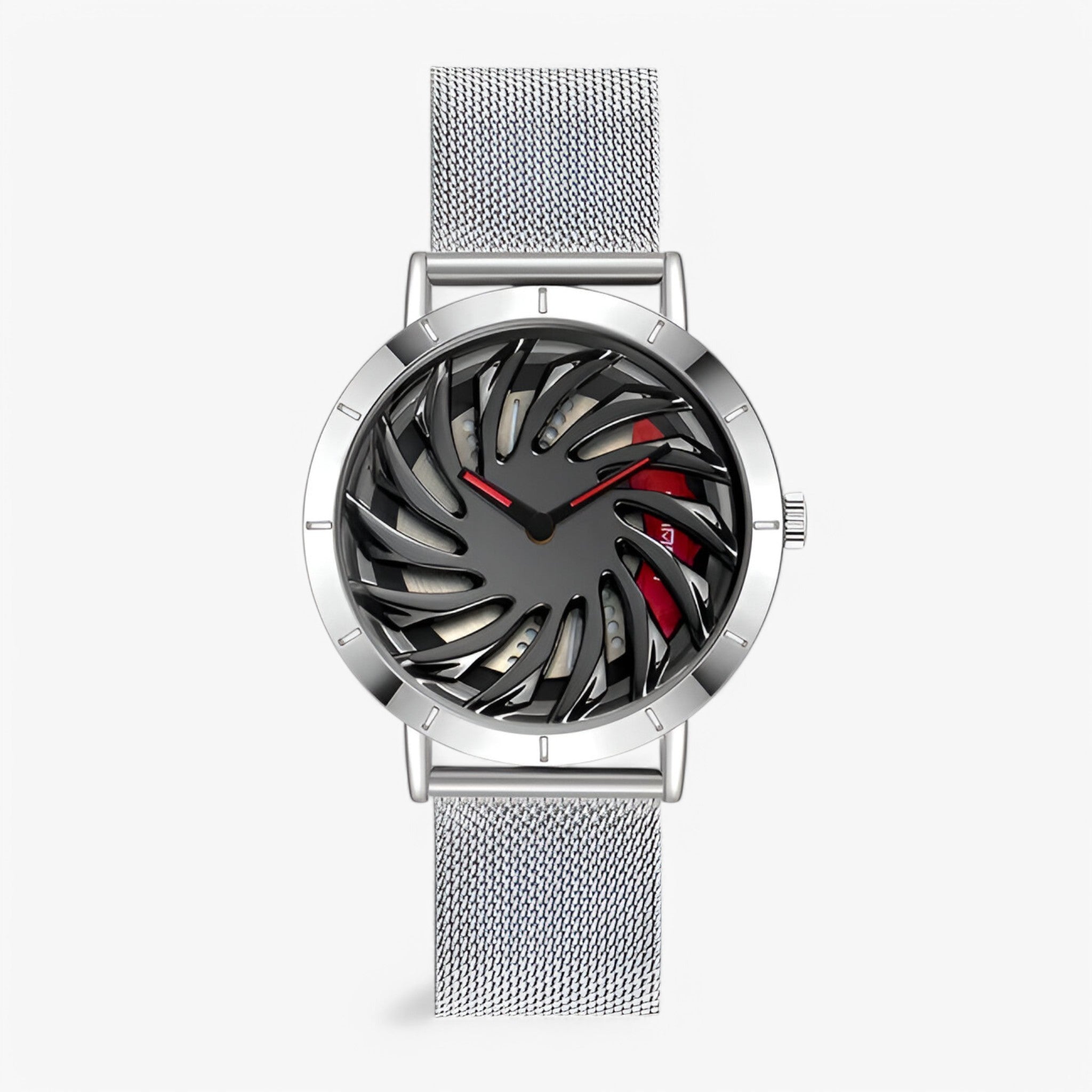 Robin | Herresportur med ratdesign - sølv - watches - {{ product_tags }
