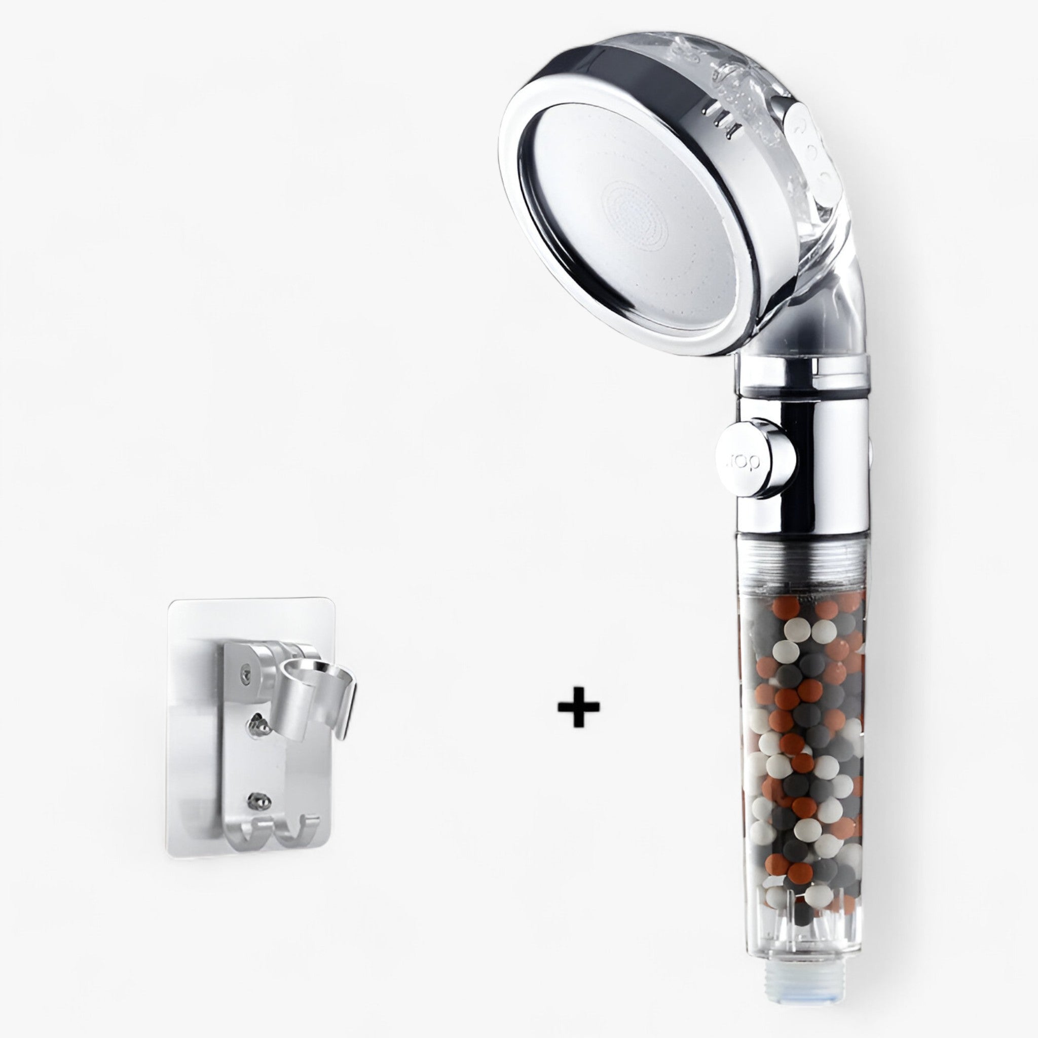 PureFlow | Højtryksbruserhoved - 3 indstillinger og turmalinfiltret - Bruse og holder - house & garden - {{ product_tags }