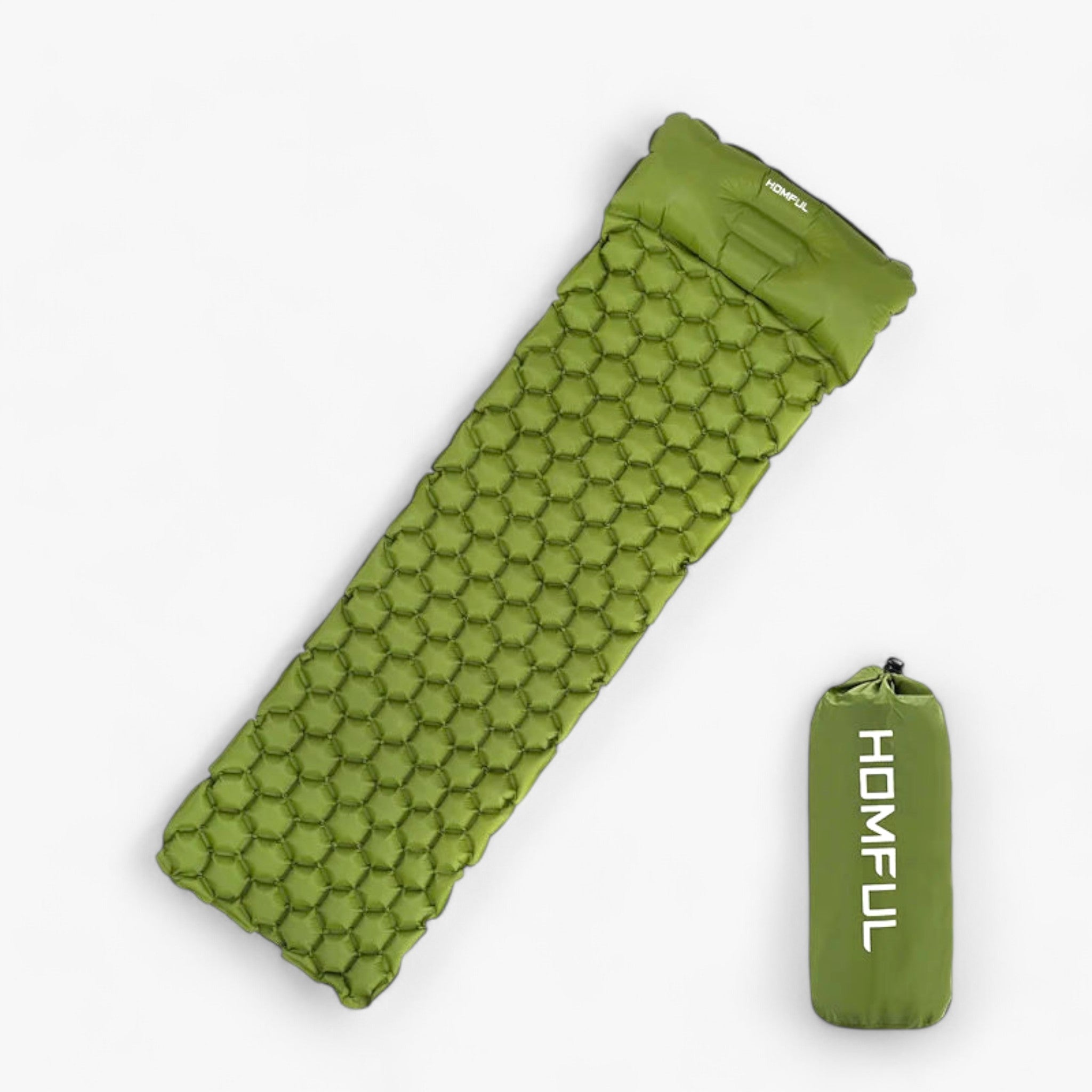 Campingmadras | Oppustelig liggeunderlag - Behagelig til vandring & udendørs brug - - Campingmadras | Oppustelig liggeunderlag - Behagelig til vandring & udendørs brug- $25 - {{ product_tags }
