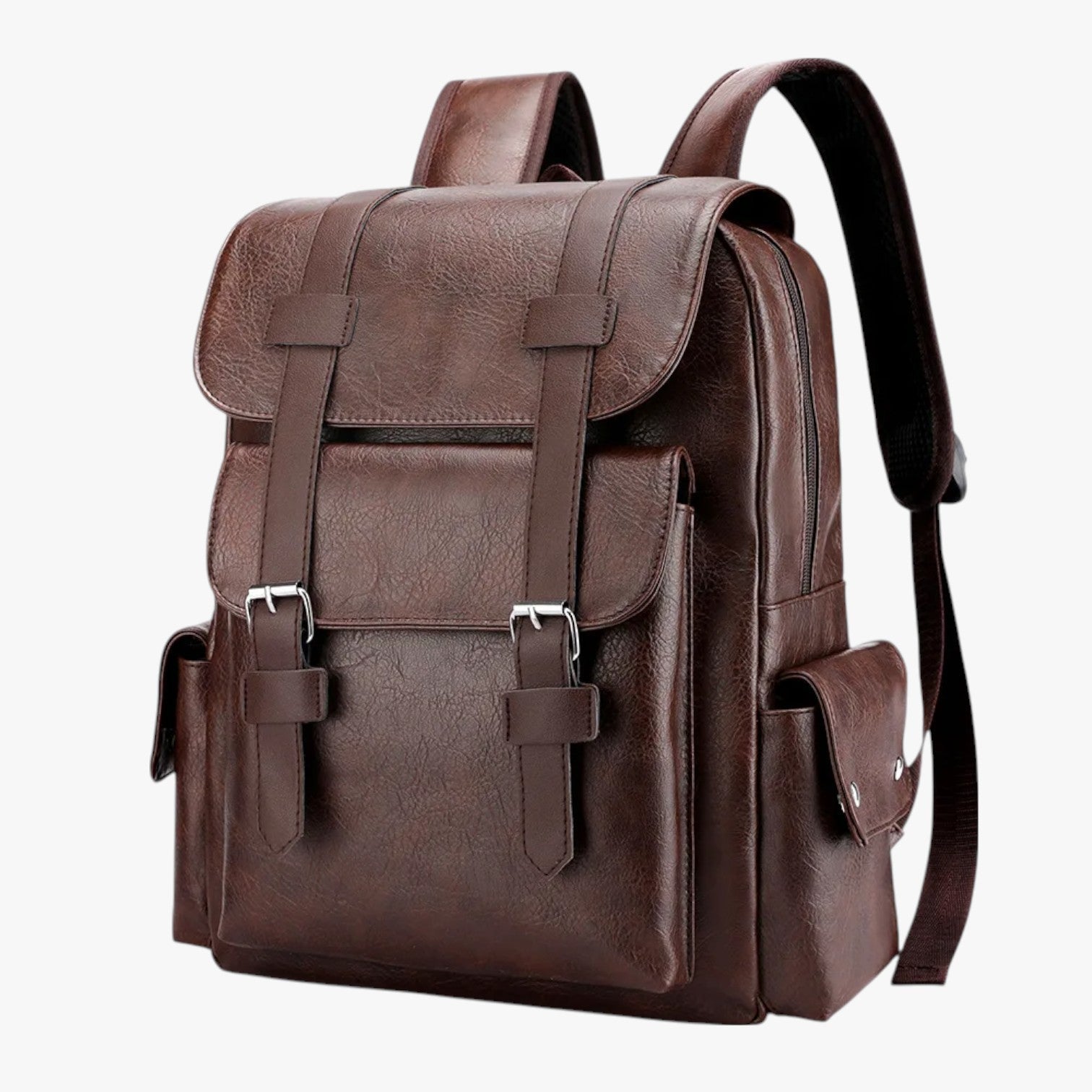 Landon | Vandafvisende PU-læder notebook-cover: stil og beskyttelse - Mørk Brun - Landon | Vandafvisende PU-læder notebook-cover: stil og beskyttelse - €25 - {{ product_tags }